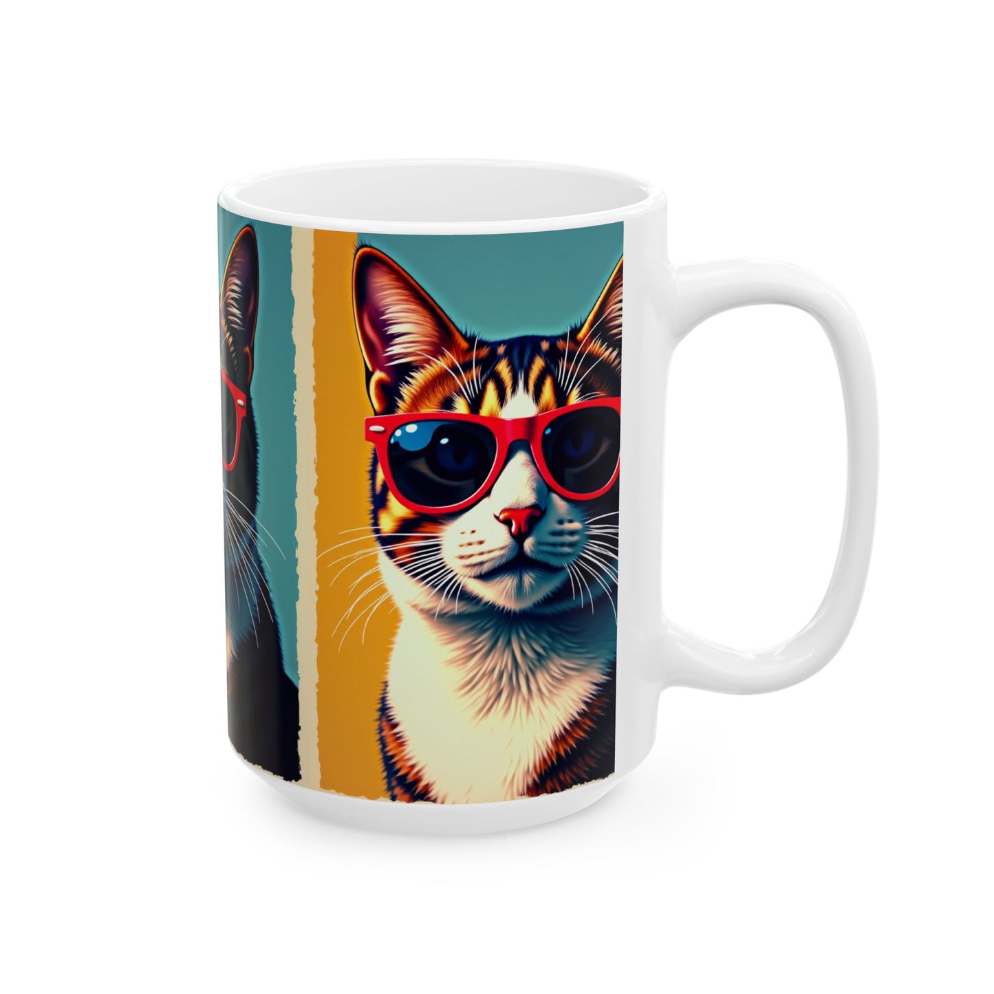 Cat Ceramic Mug, (11oz, 15oz)