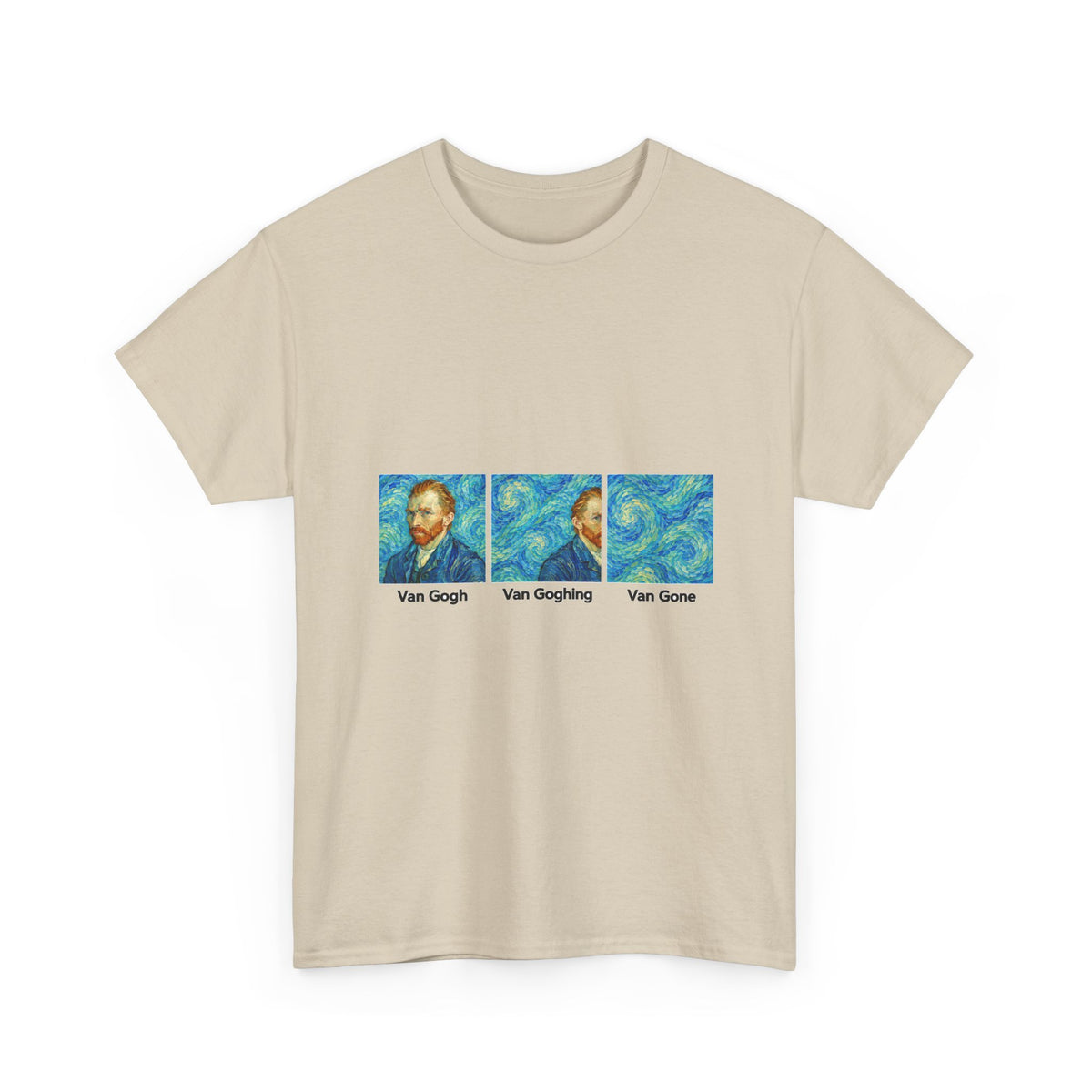 Van Gone T-Shirt Funny Van Gogh Pun Art History Joke Tee