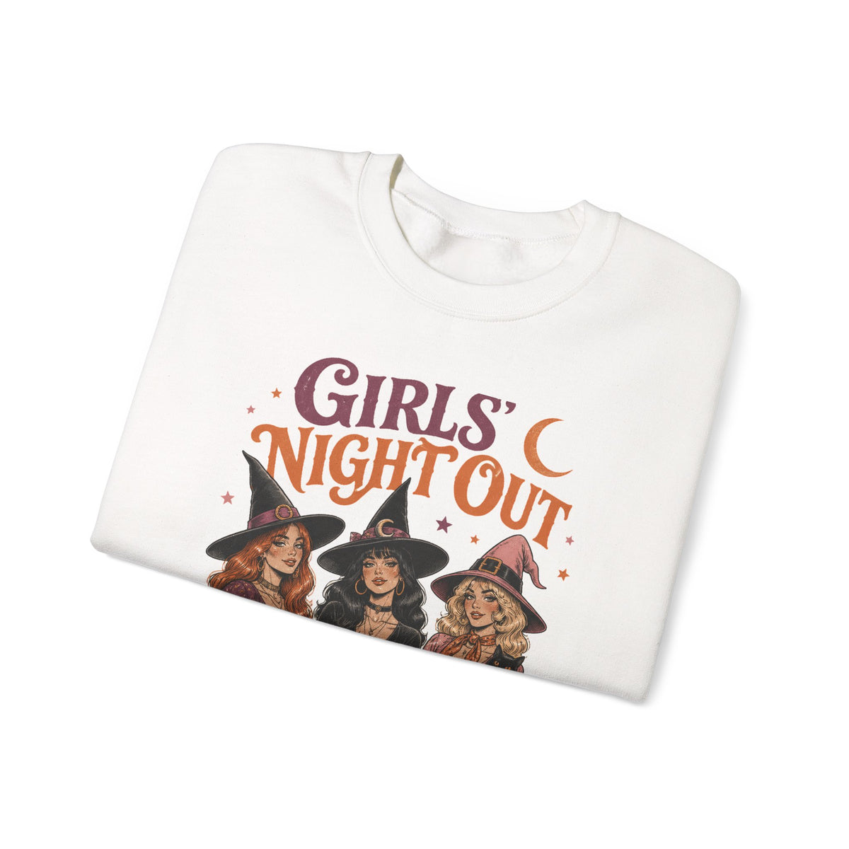 Girls Night Out Witches Sweatshirt Retro Halloween Witch Squad