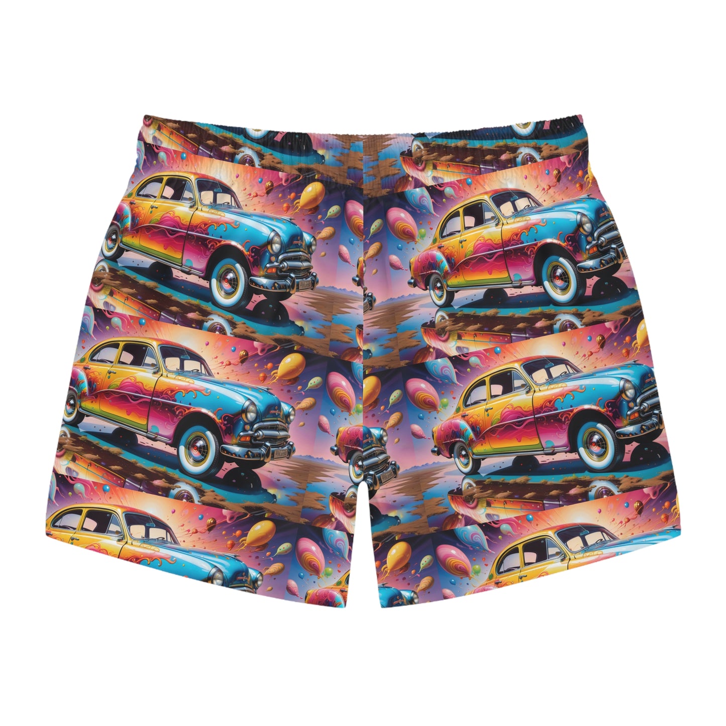 Swim Trunks Vintage Car Design