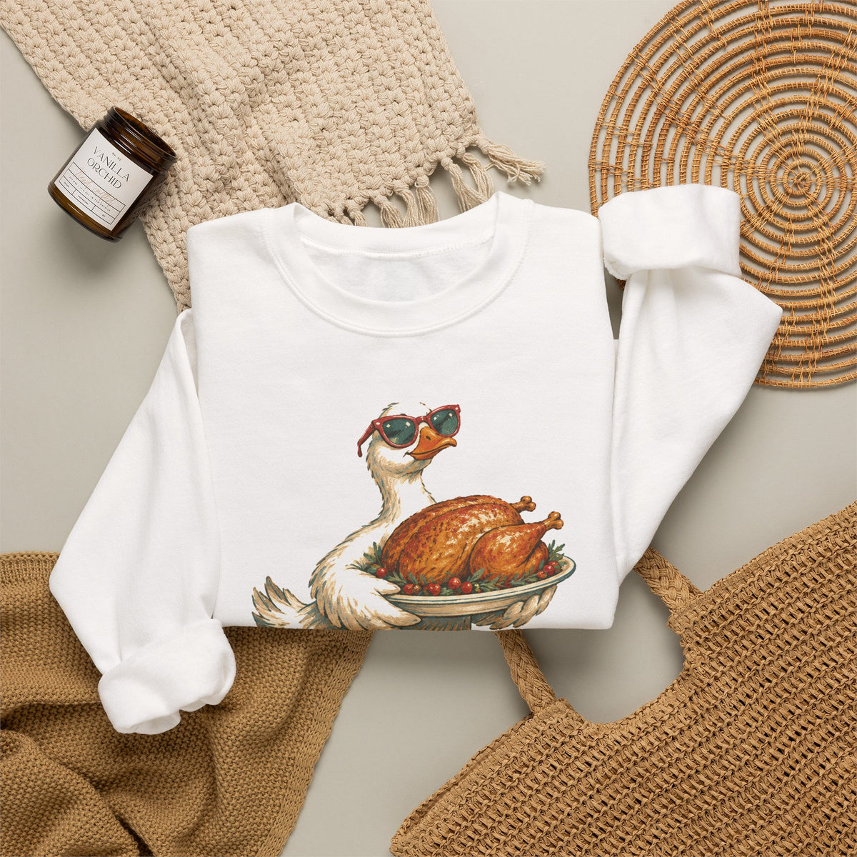 Not My First Rodeo Goose Sweatshirt Funny Thanksgiving Host