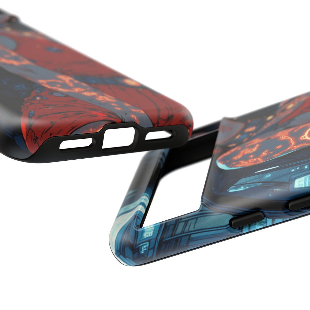 Tattooed Girl Neon Car Tough Phone Case iPhone Samsung Pixel