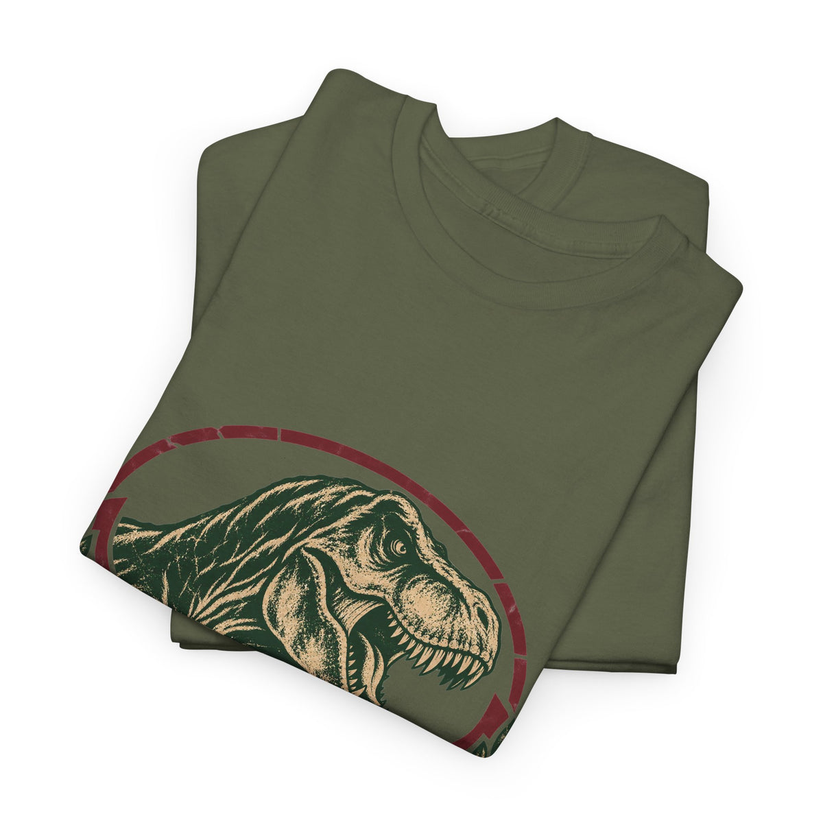 Roaring T-Rex Emblem T-Shirt Vintage Dinosaur Crest Star Tee