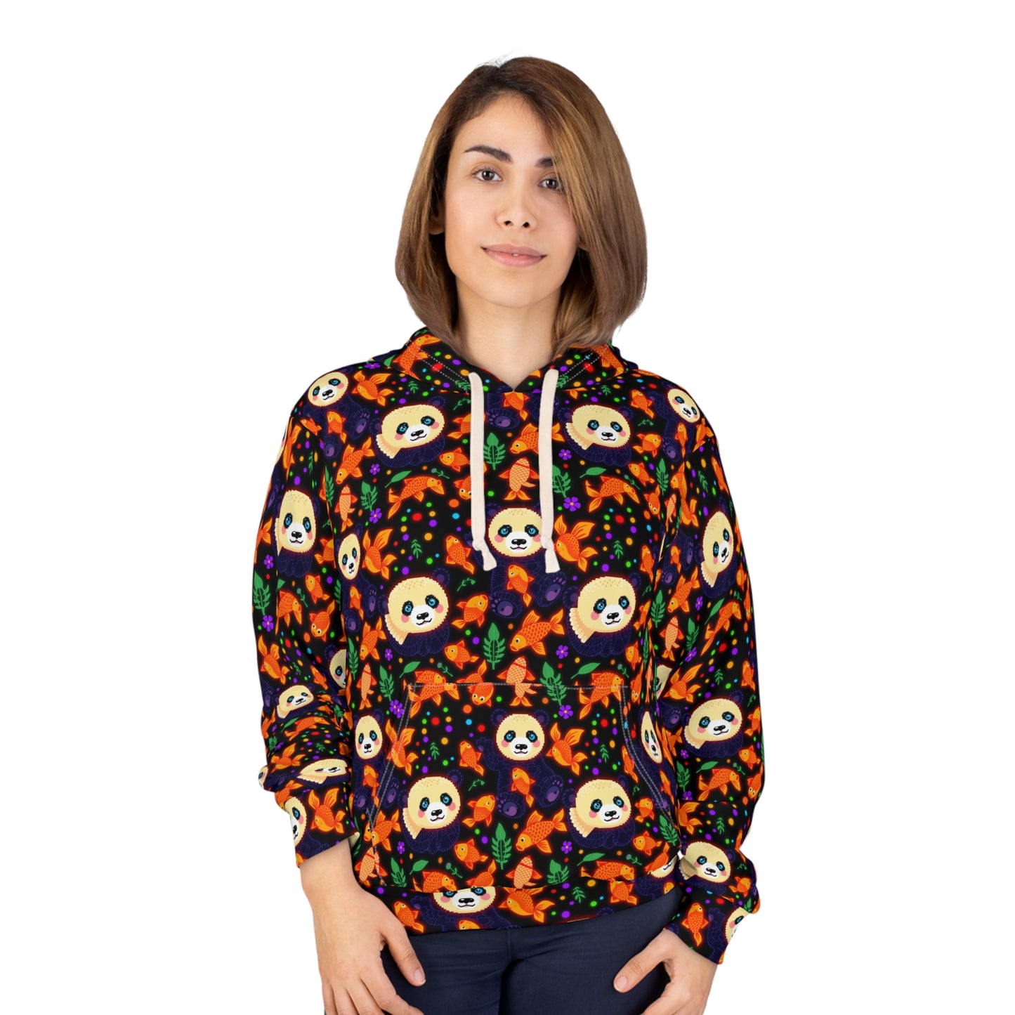 Panda Unisex Pullover Hoodie (AOP)