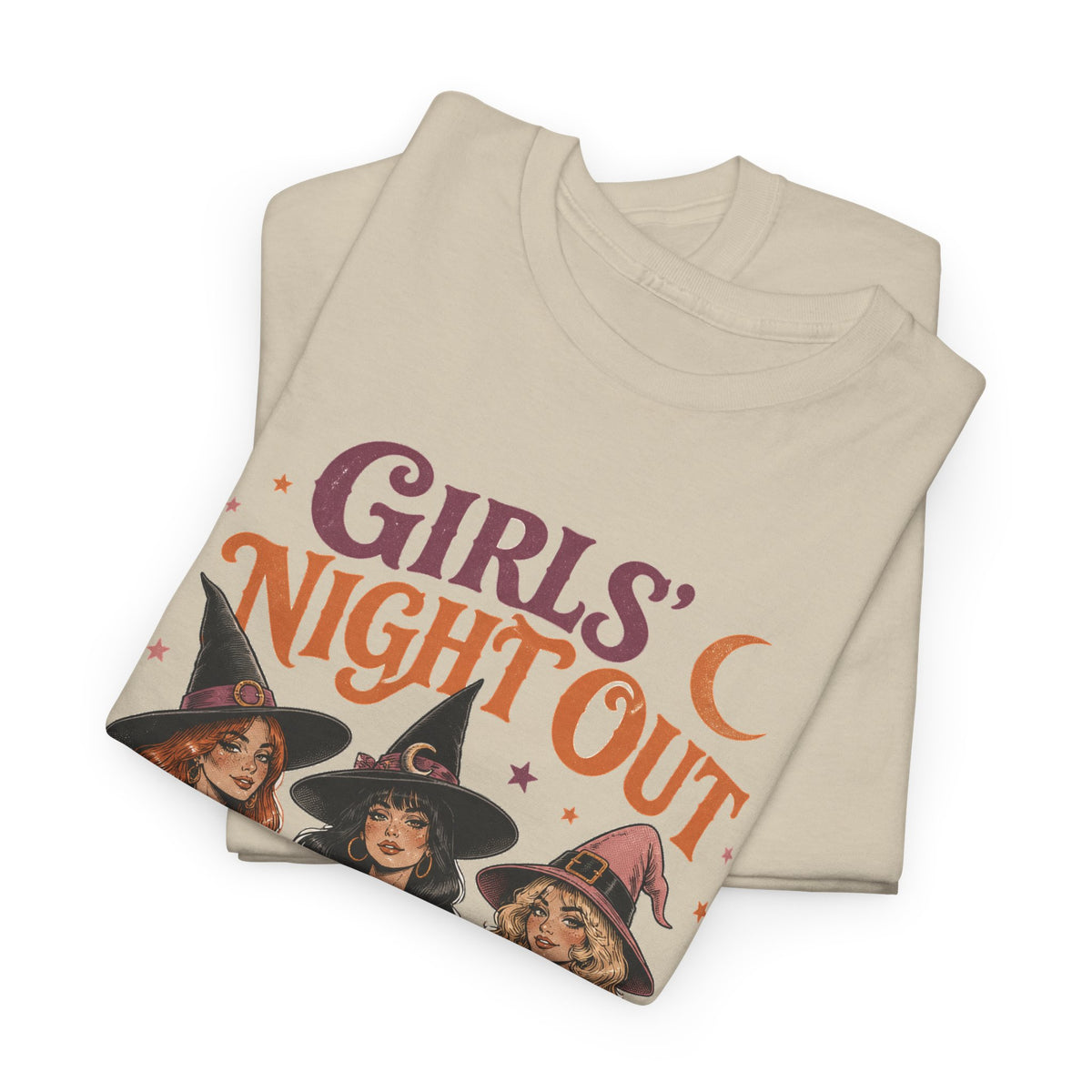 Girls Night Out Witches T-Shirt Retro Halloween Witch Squad