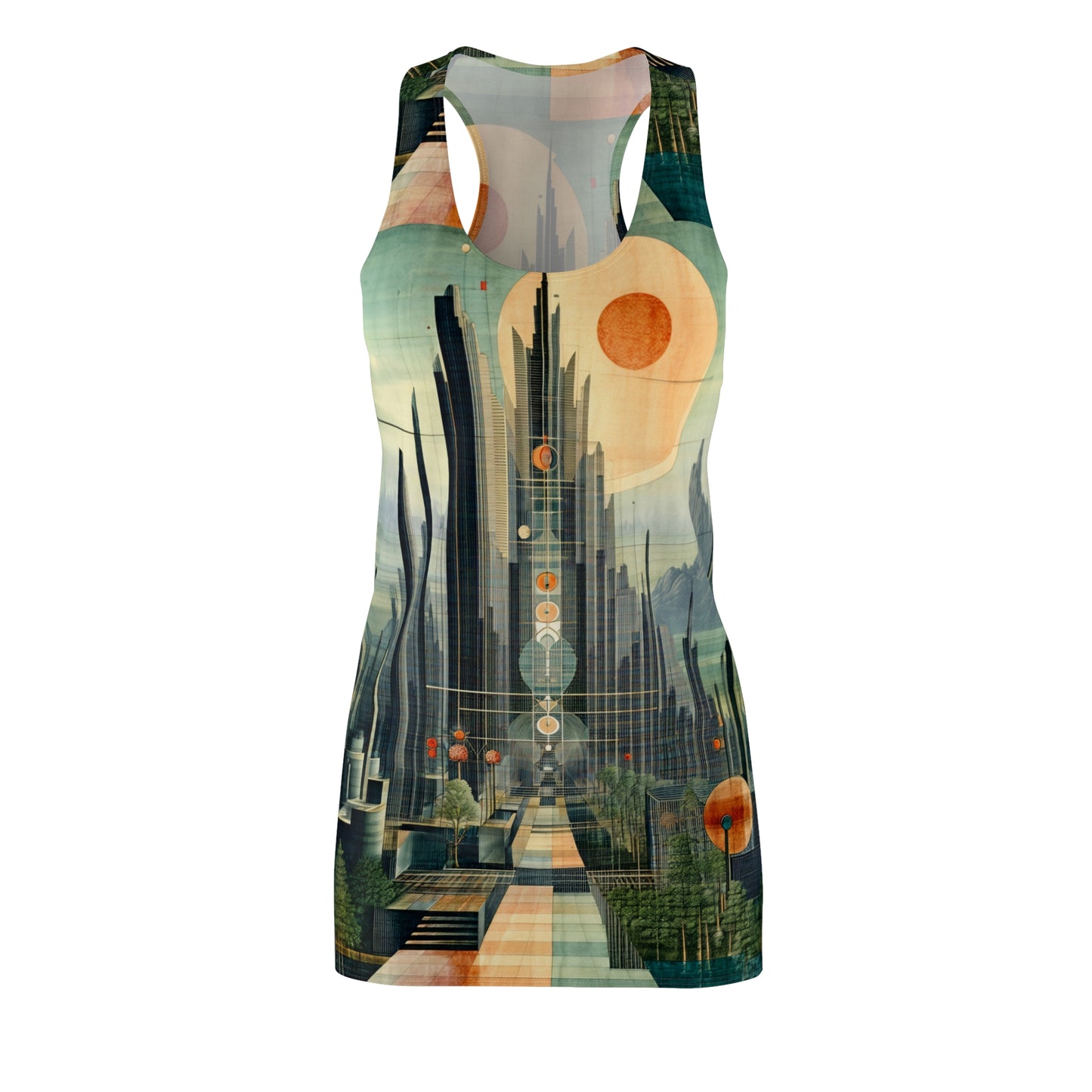 Women's Cut & Sew Racerback Dress (AOP)