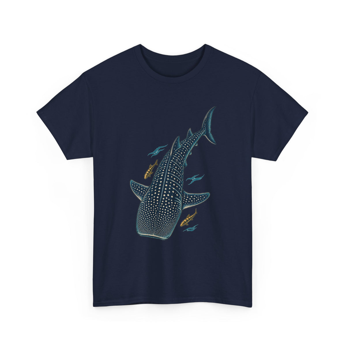 Whale Shark Pilot Fish T-Shirt Ocean Spotty Shark Tee