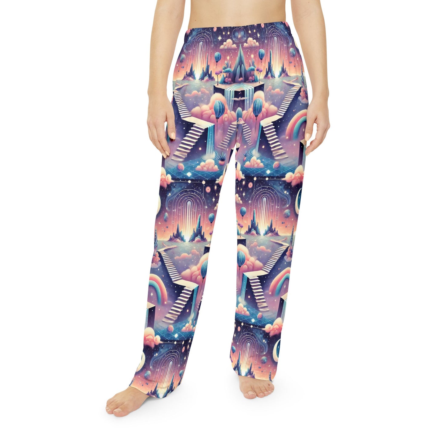 Surreal Dreamscape Women's Pajama Pants - Abstract Lounge Sleepwear, Comfy Nightwear, Artistic Pyjama Bottoms, Whimsical Loungewear, Unique