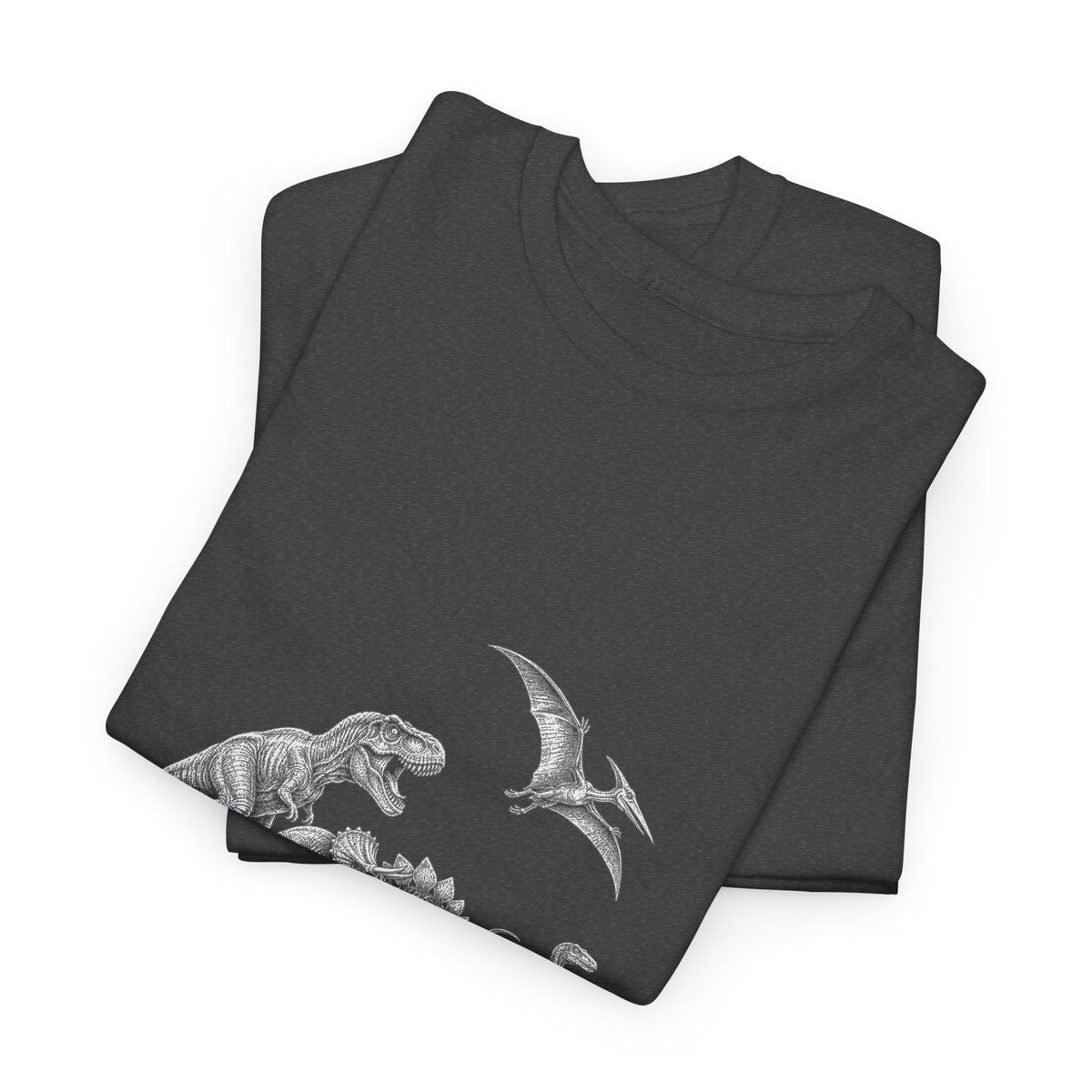 Dinosaurs Abbey Road T-Shirt Funny Dino Crossing Woodcut Parody Tee