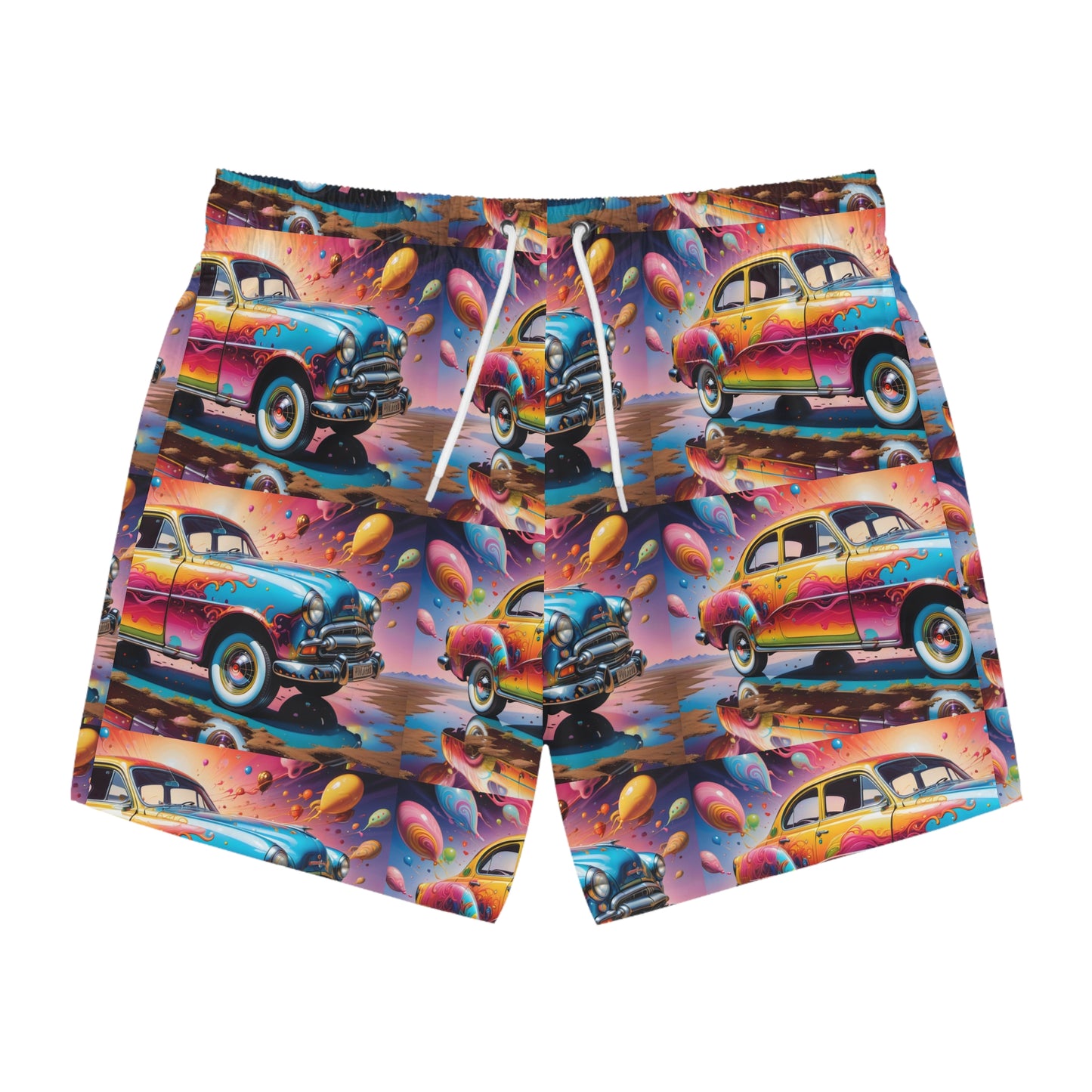 Swim Trunks Vintage Car Design