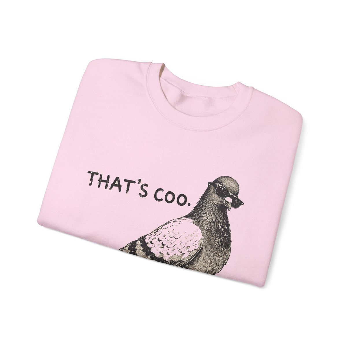 Thats Coo Pigeon Sweatshirt Funny Bird Pun Sketch