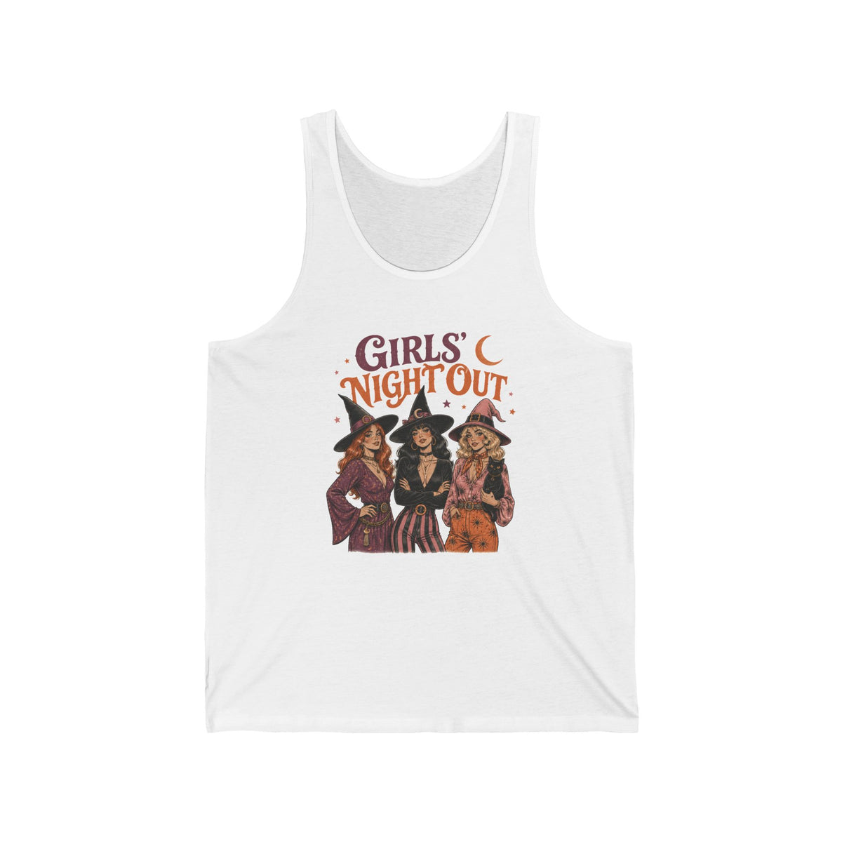 Girls Night Out Witches Tank Top Retro Halloween Witch Squad