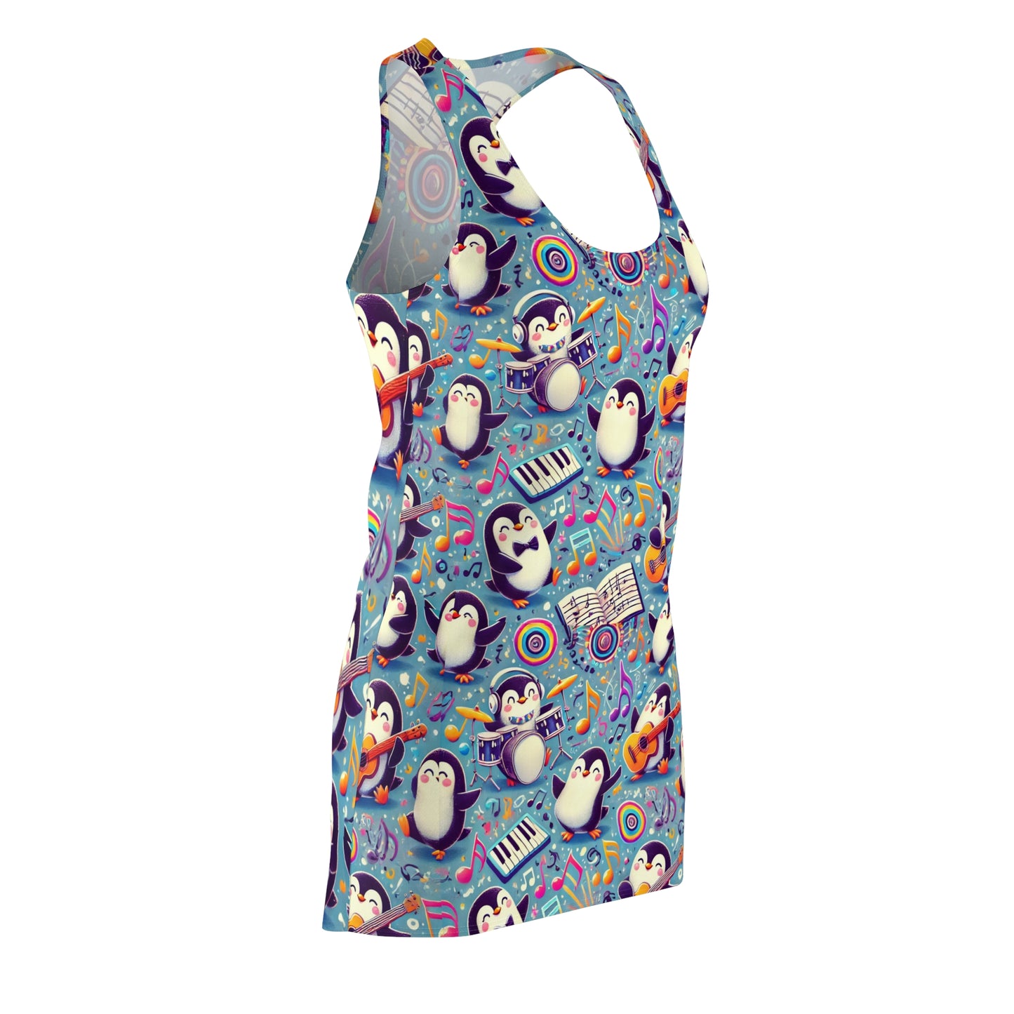 Racerback Dress Music Penguins Women's Dress