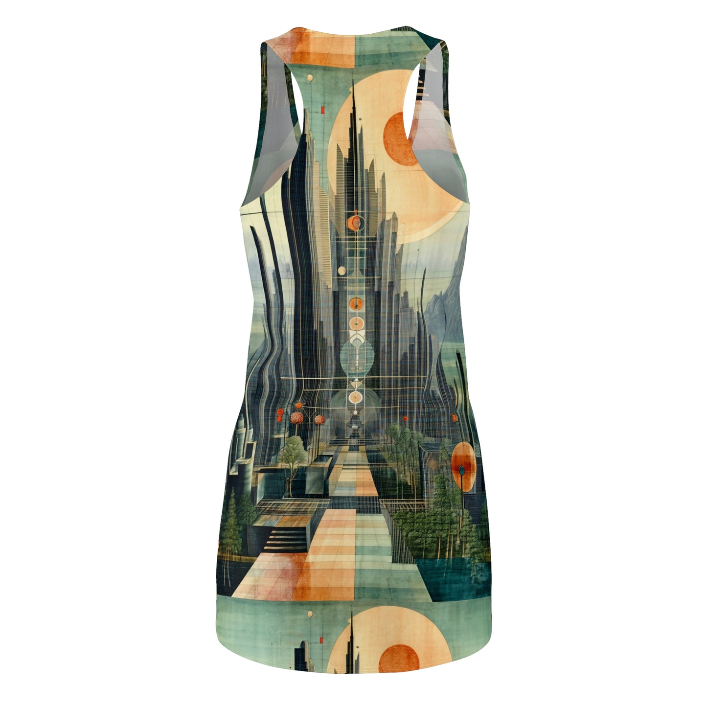 Women's Cut & Sew Racerback Dress (AOP)