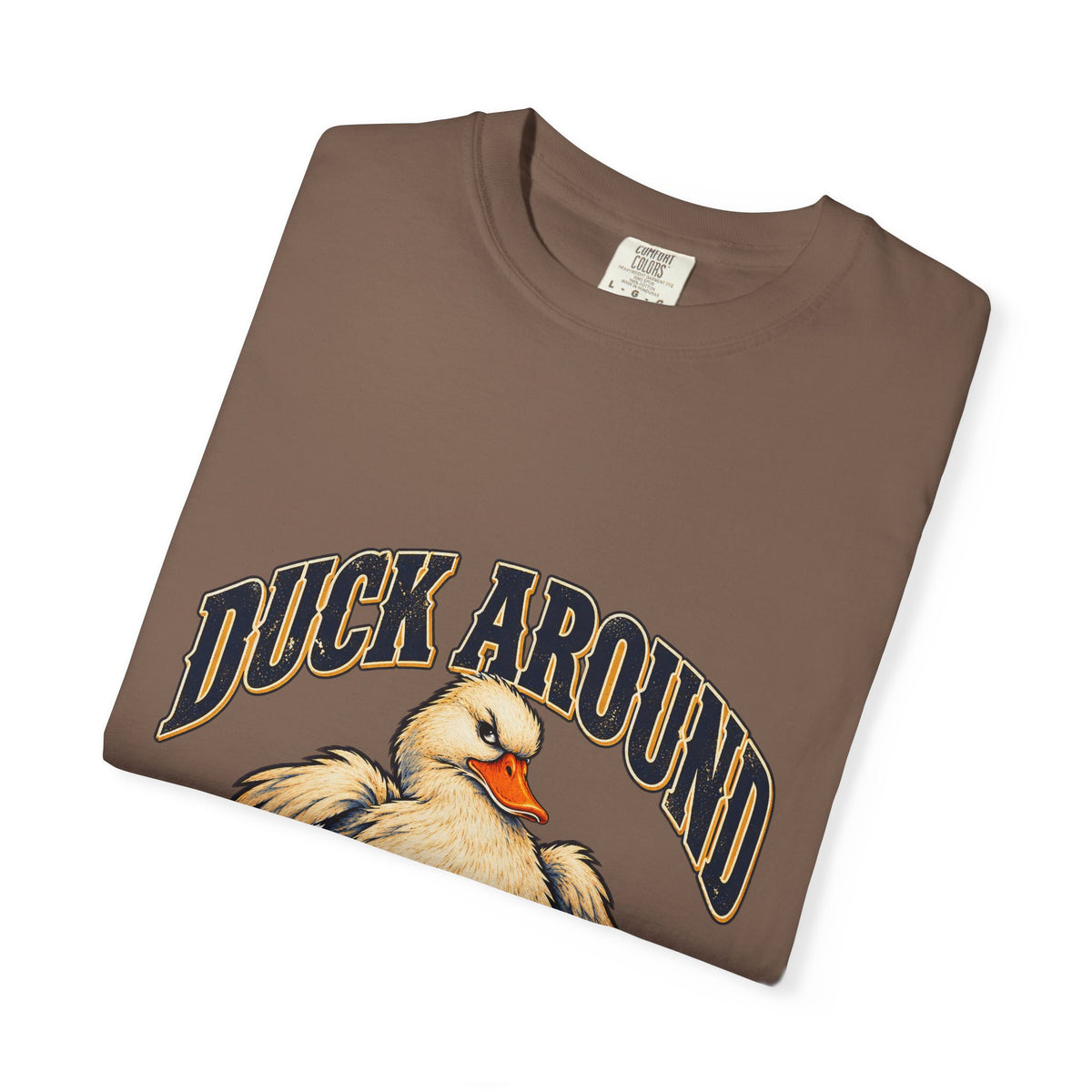 Duck Around and Find Out White Duck Tee Funny FAFO Pun Shirt