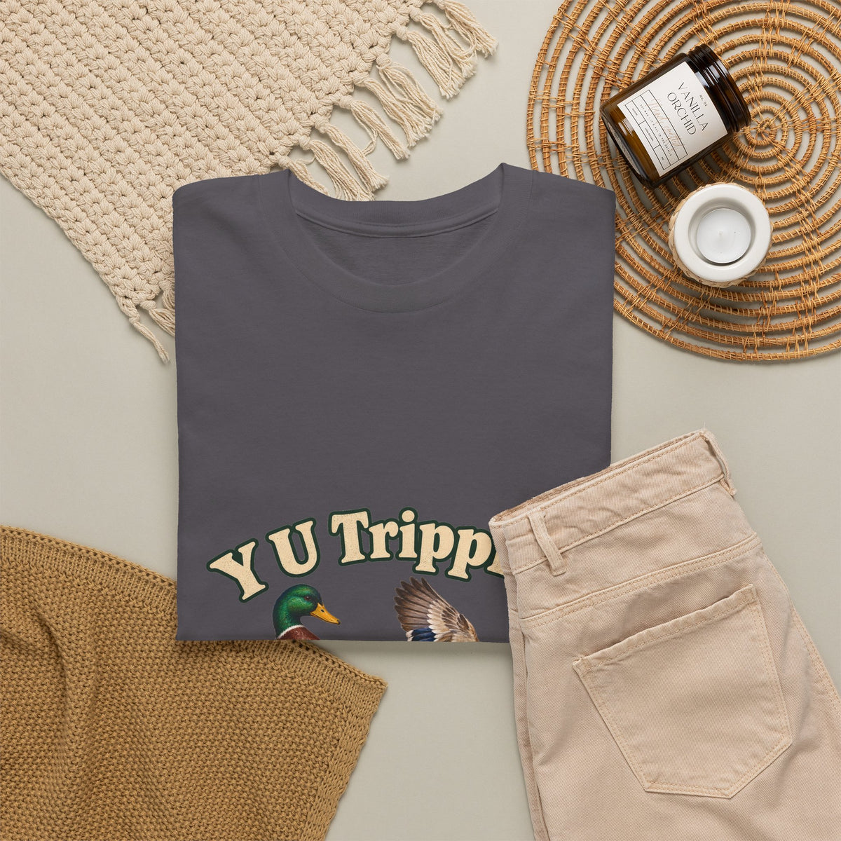 Y U Trippin T-Shirt Funny Mallard Ducks Tripping Pun Tee