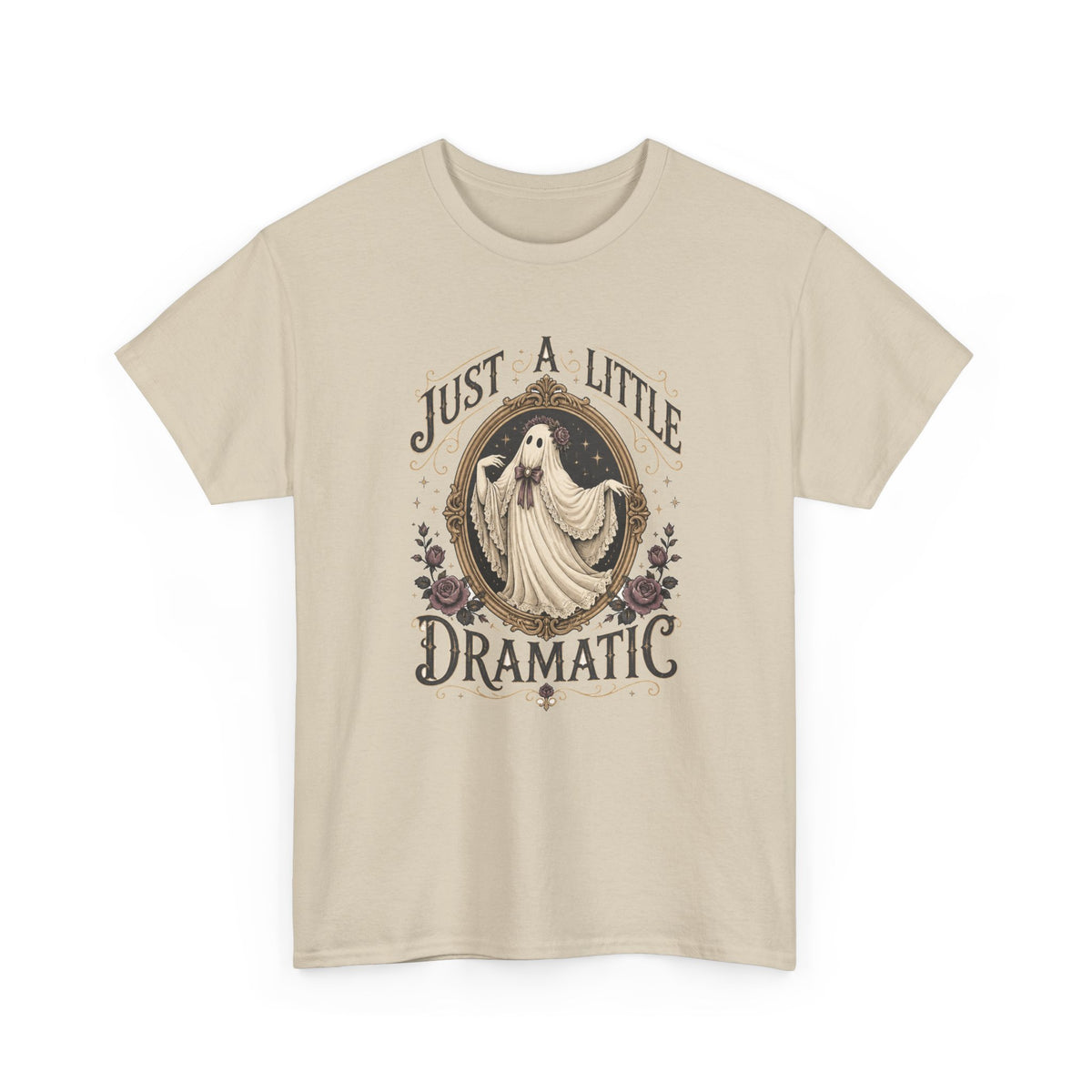 Just A Little Dramatic Ghost T-Shirt Cute Vintage Halloween