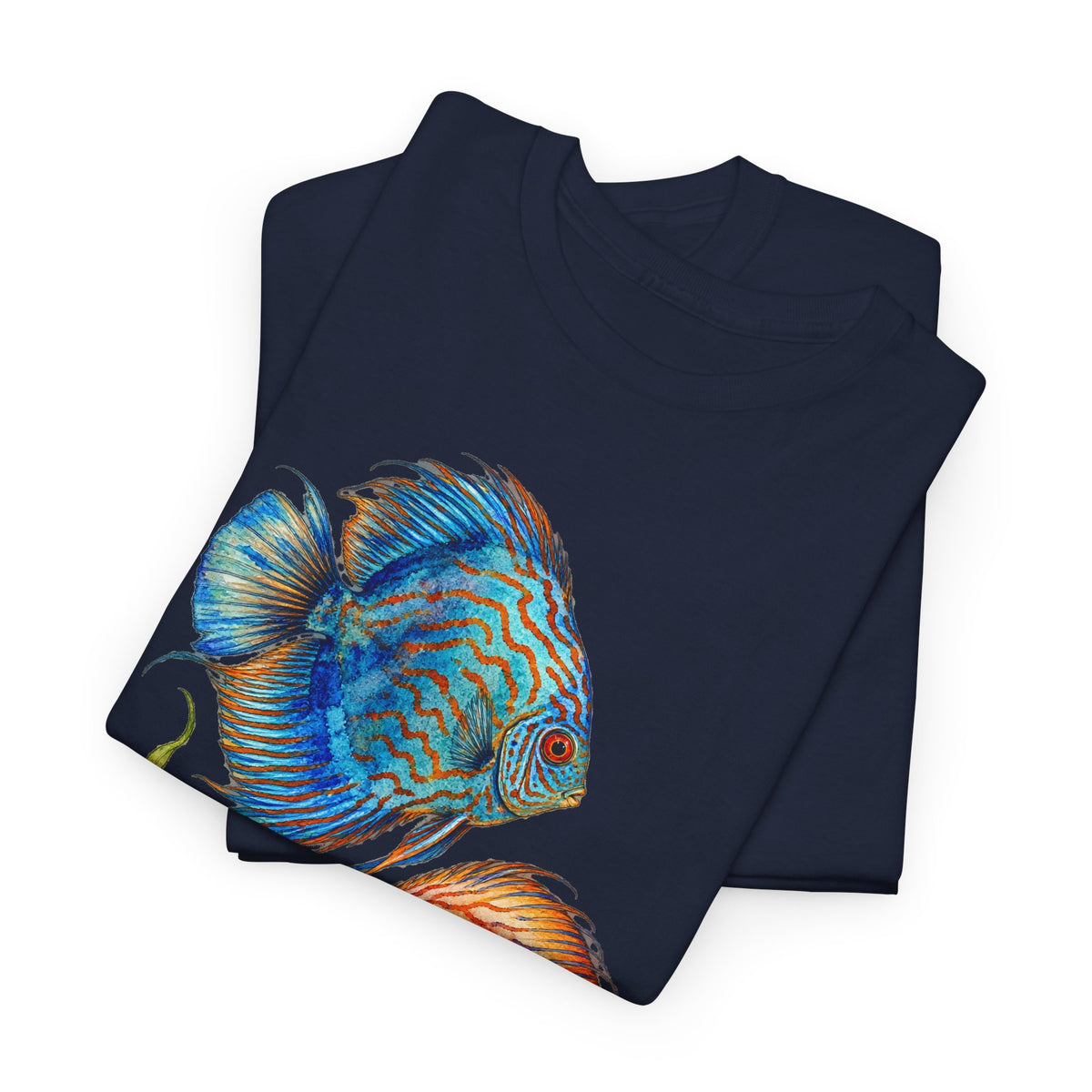 Discus Fish Duo Tee Watercolor Tropical Aquarium Fish Pair Fishkeeping Shirt
