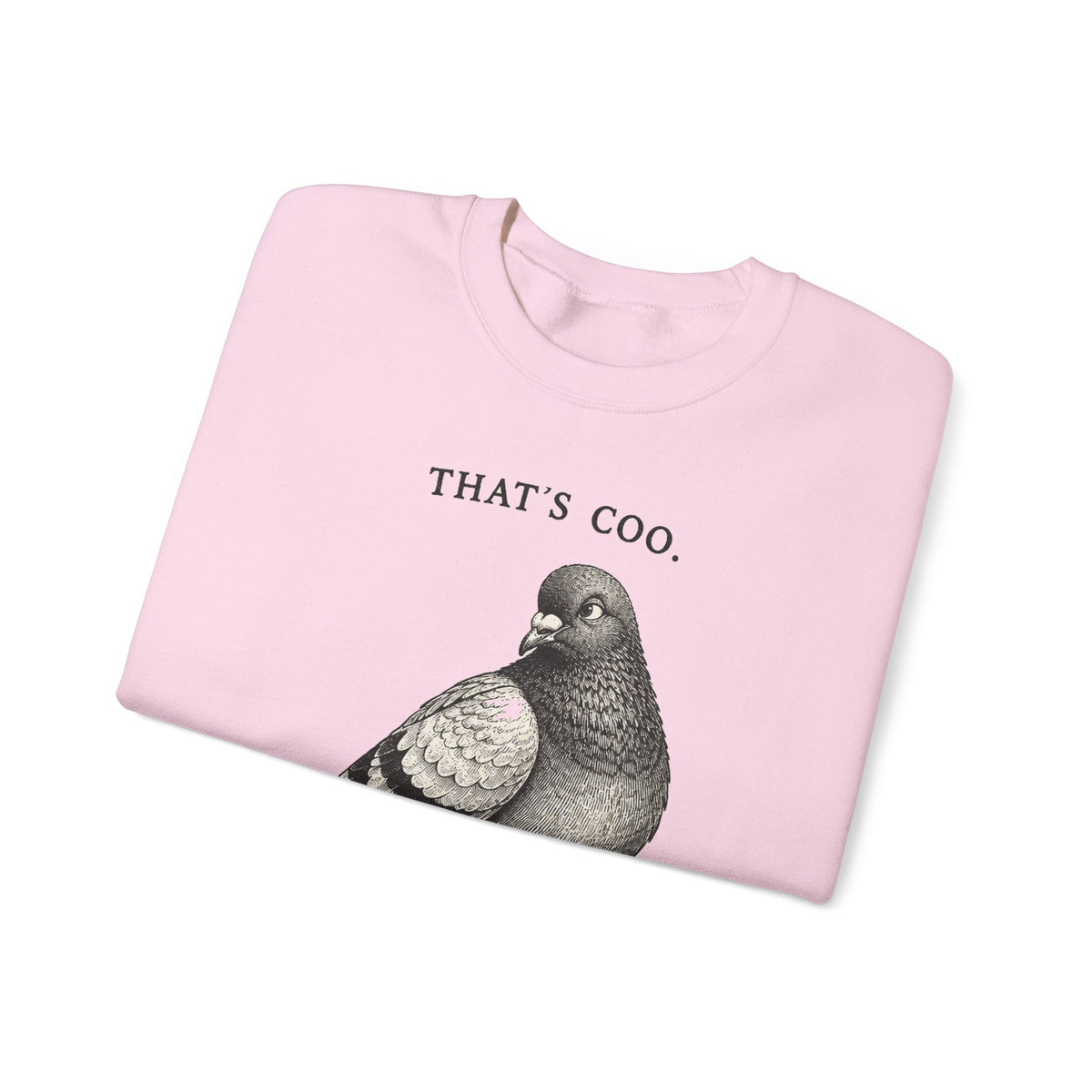 Thats Coo Pigeon Sketch Sweatshirt Minimal Bird Pun