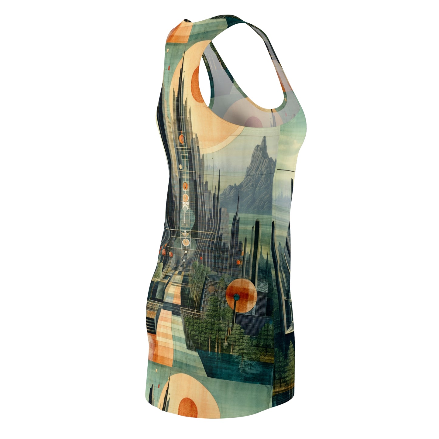 Women's Cut & Sew Racerback Dress (AOP)