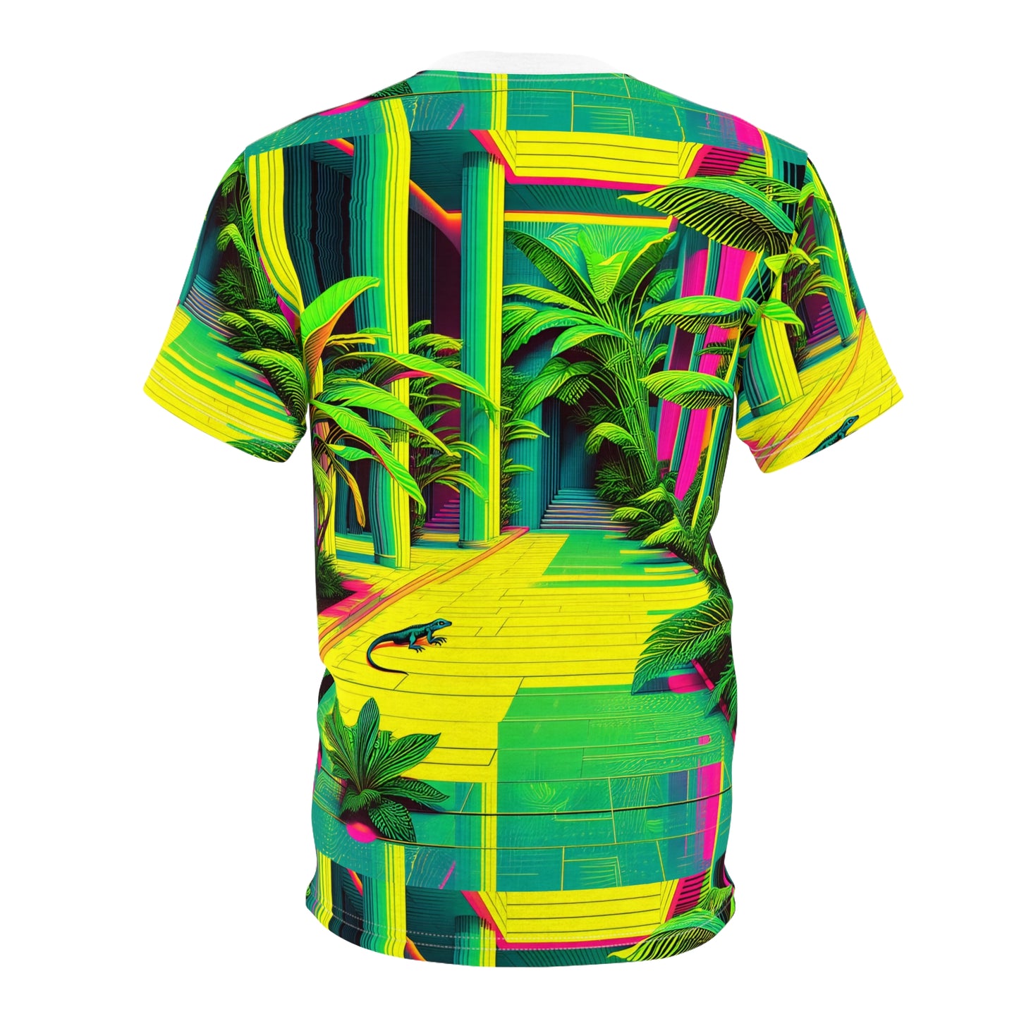 Tee Green Plants Lizard Tropical Unisex