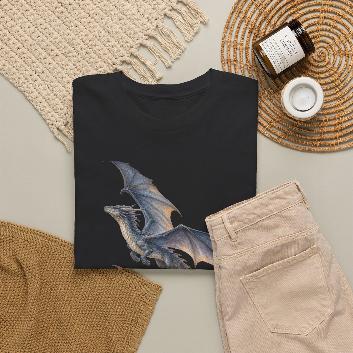 Twin Dragons Mountain Flight T-Shirt Fantasy Dragons Snowy Mountains Pine Forest Tee
