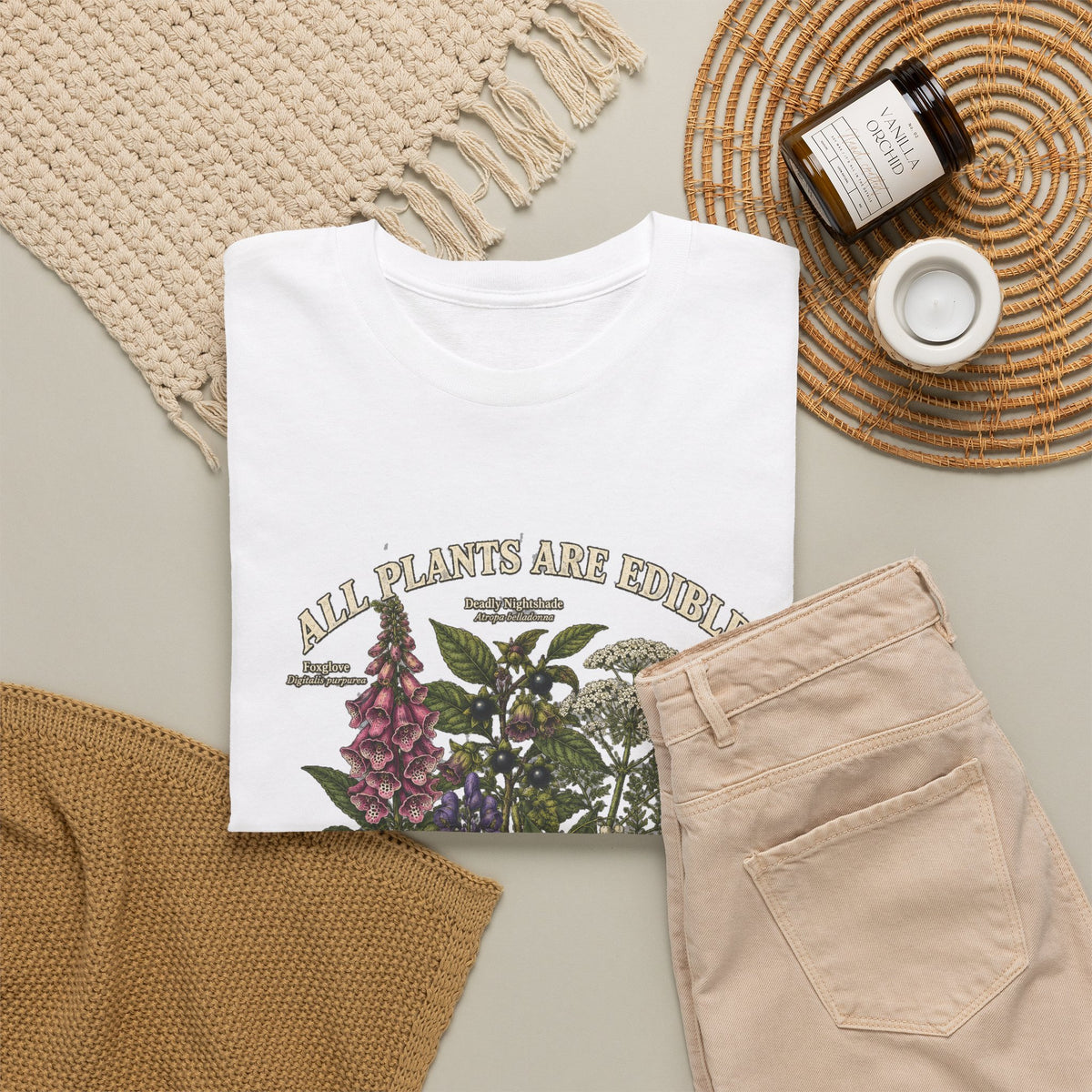 All Plants Are Edible Some Only Once T-Shirt Funny Poisonous Botanical Tee