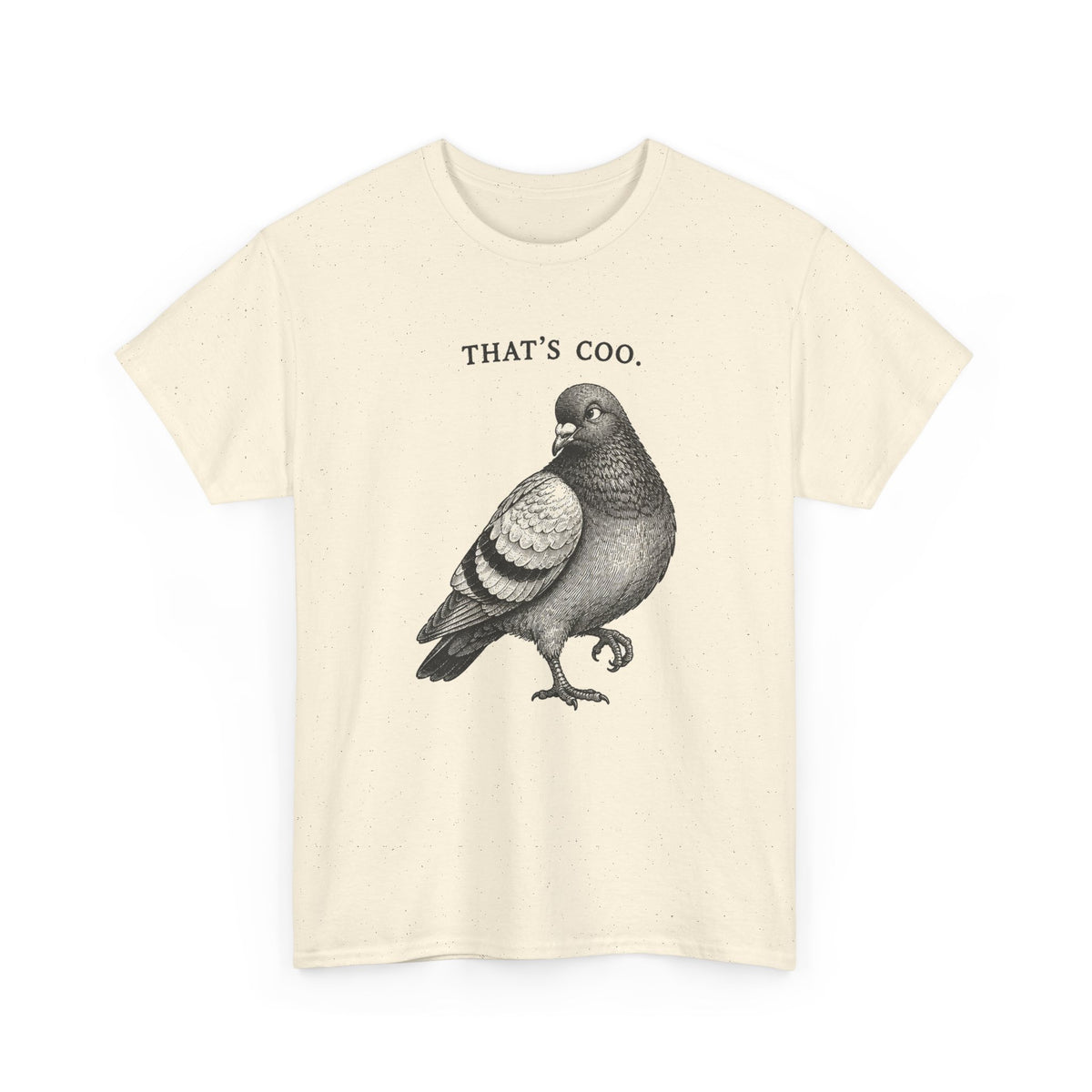 Thats Coo Pigeon Sketch T-Shirt Minimal Bird Pun