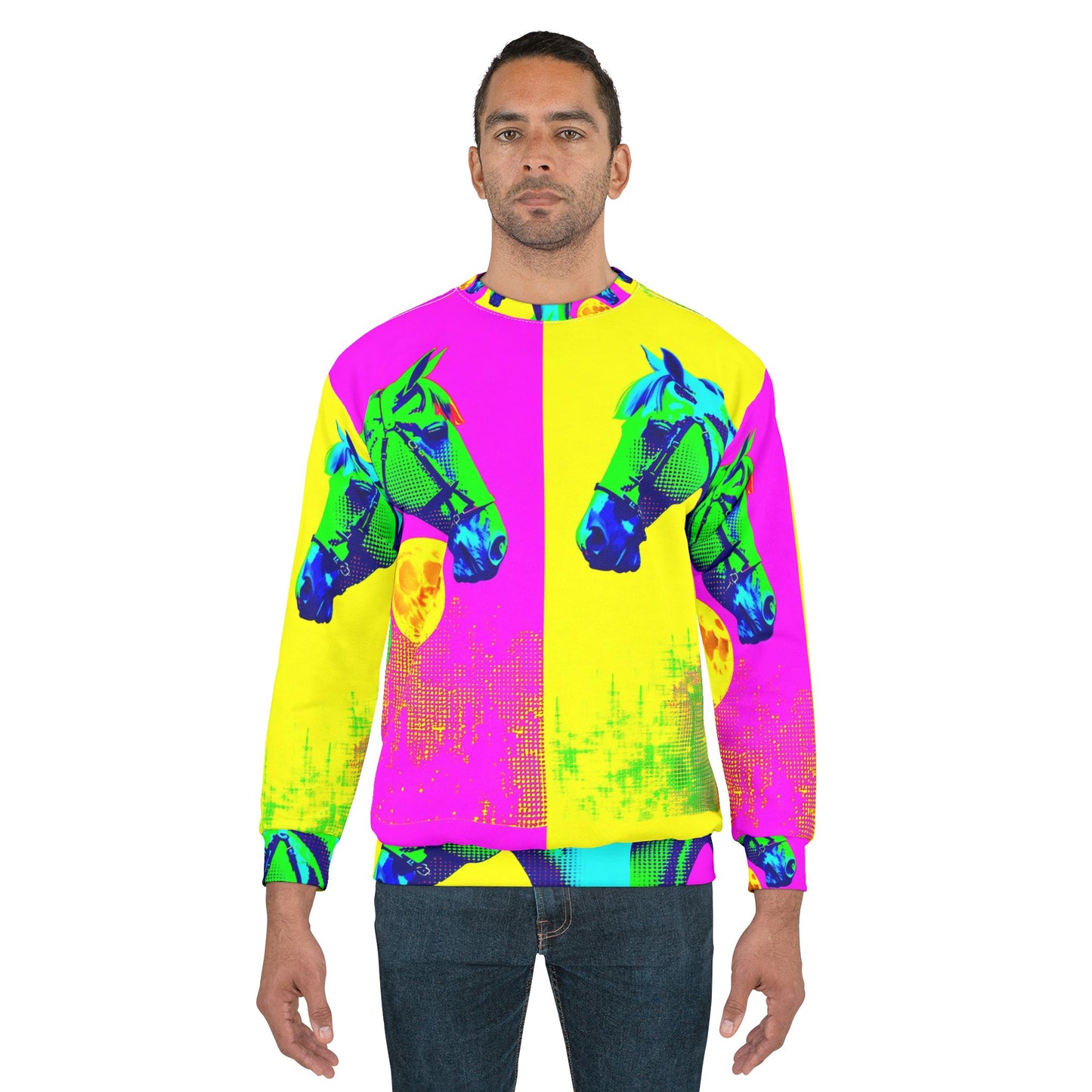 Neon Horses Unisex Sweatshirt