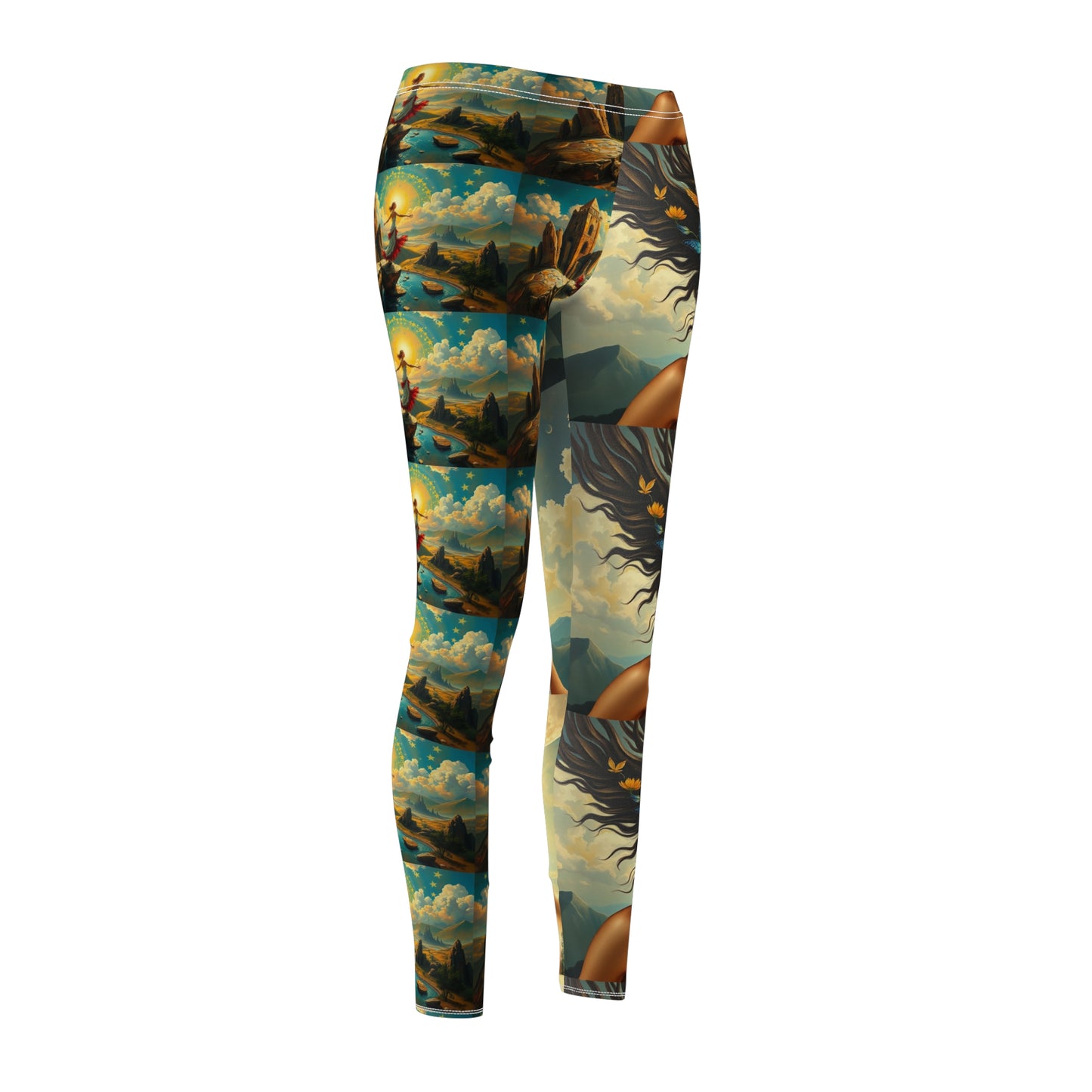 Women's Cut & Sew Casual Leggings (AOP)