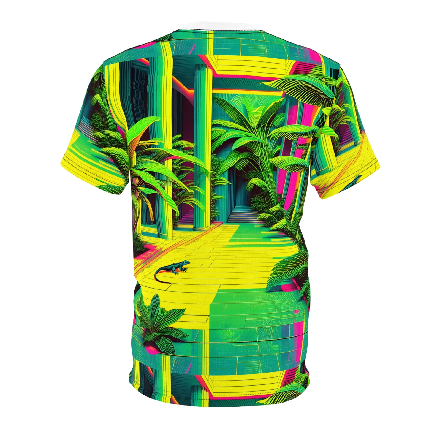 Tee Green Plants Lizard Tropical Unisex