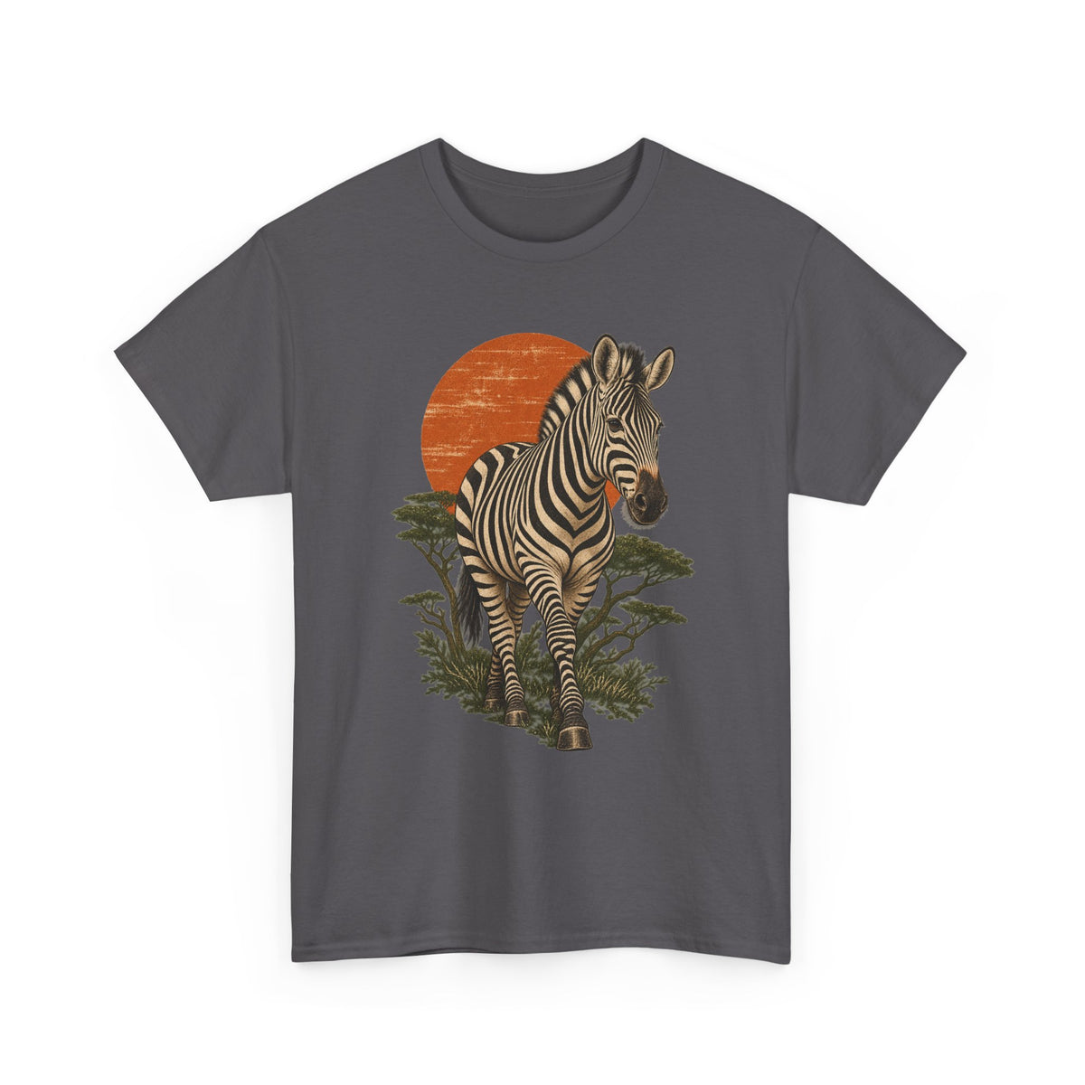 Zebra Acacia Sun T-Shirt African Savanna Wildlife Tee