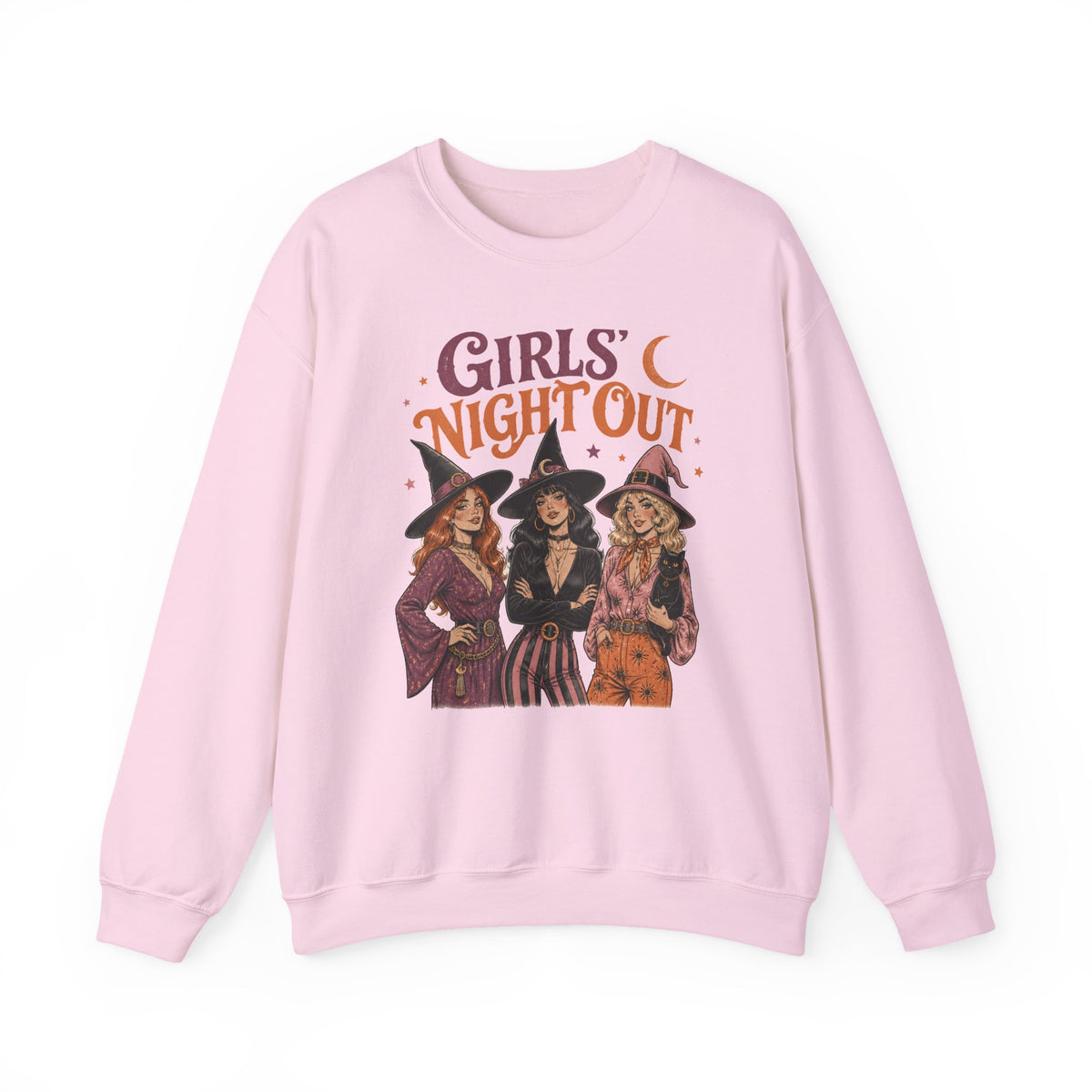 Girls Night Out Witches Sweatshirt Retro Halloween Witch Squad