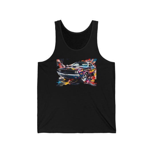Tank Top - Car with Splash of Paint Design