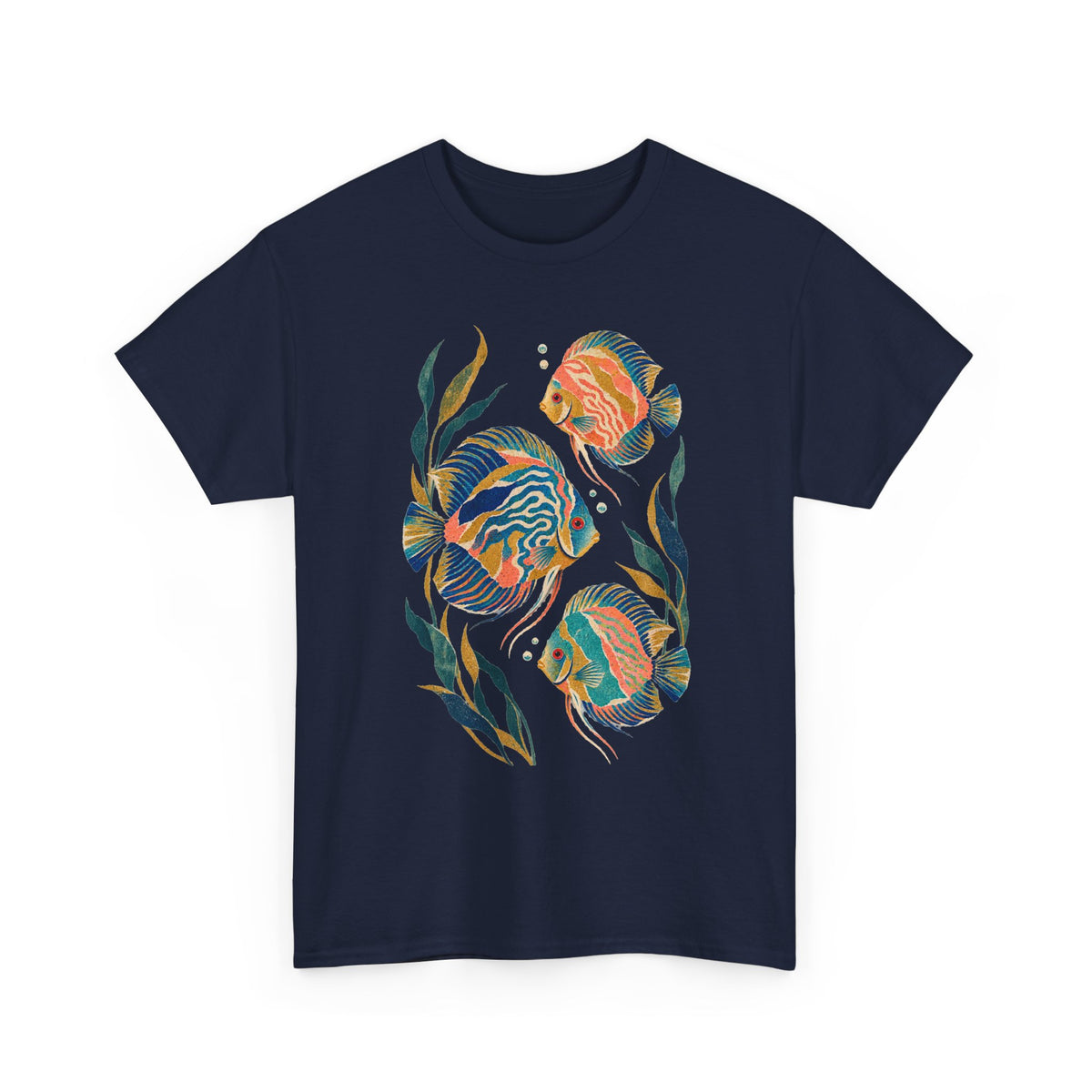 Discus Fish Trio Tee Colorful Tropical Aquarium Fish Aquascape Fishkeeping Shirt