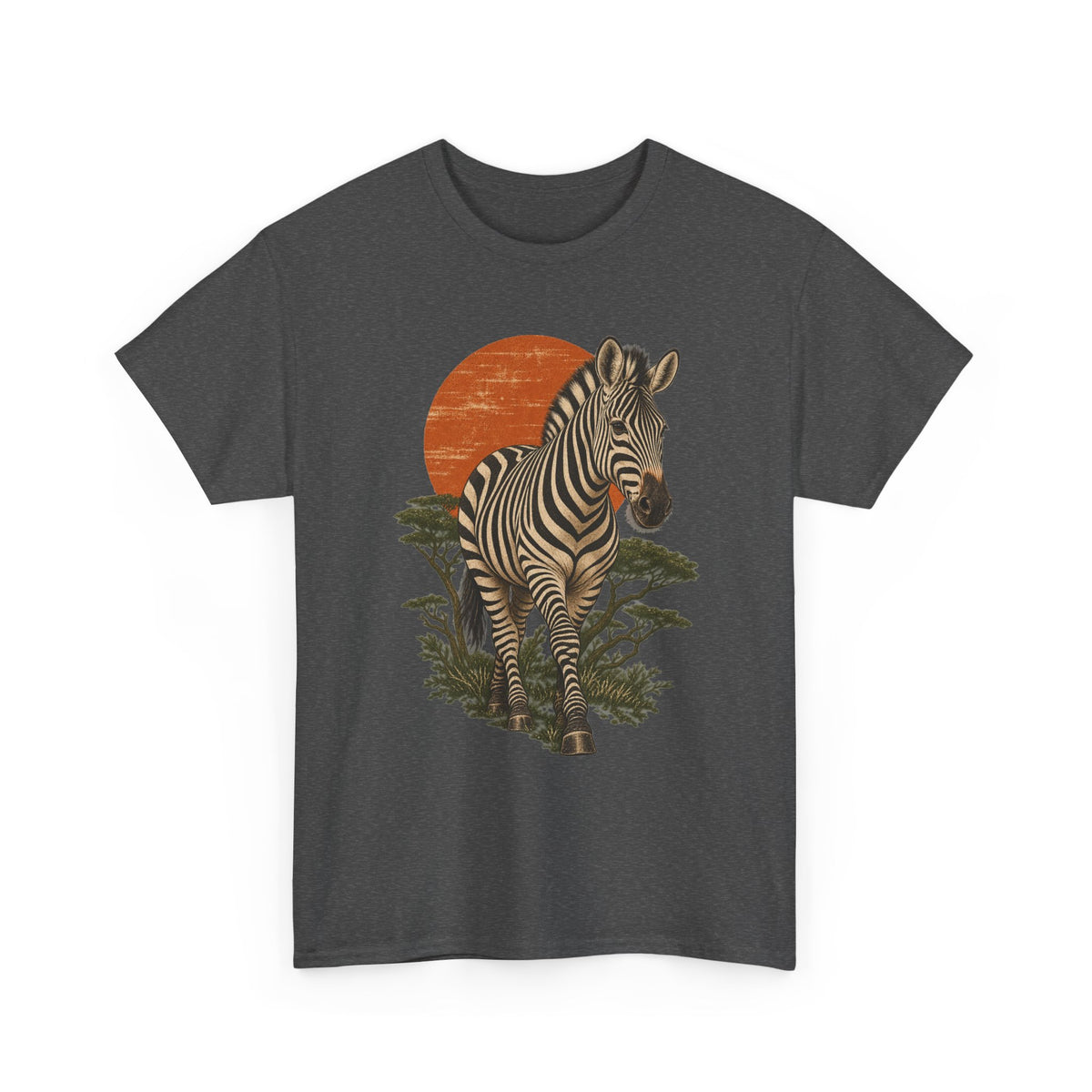 Zebra Acacia Sun T-Shirt African Savanna Wildlife Tee