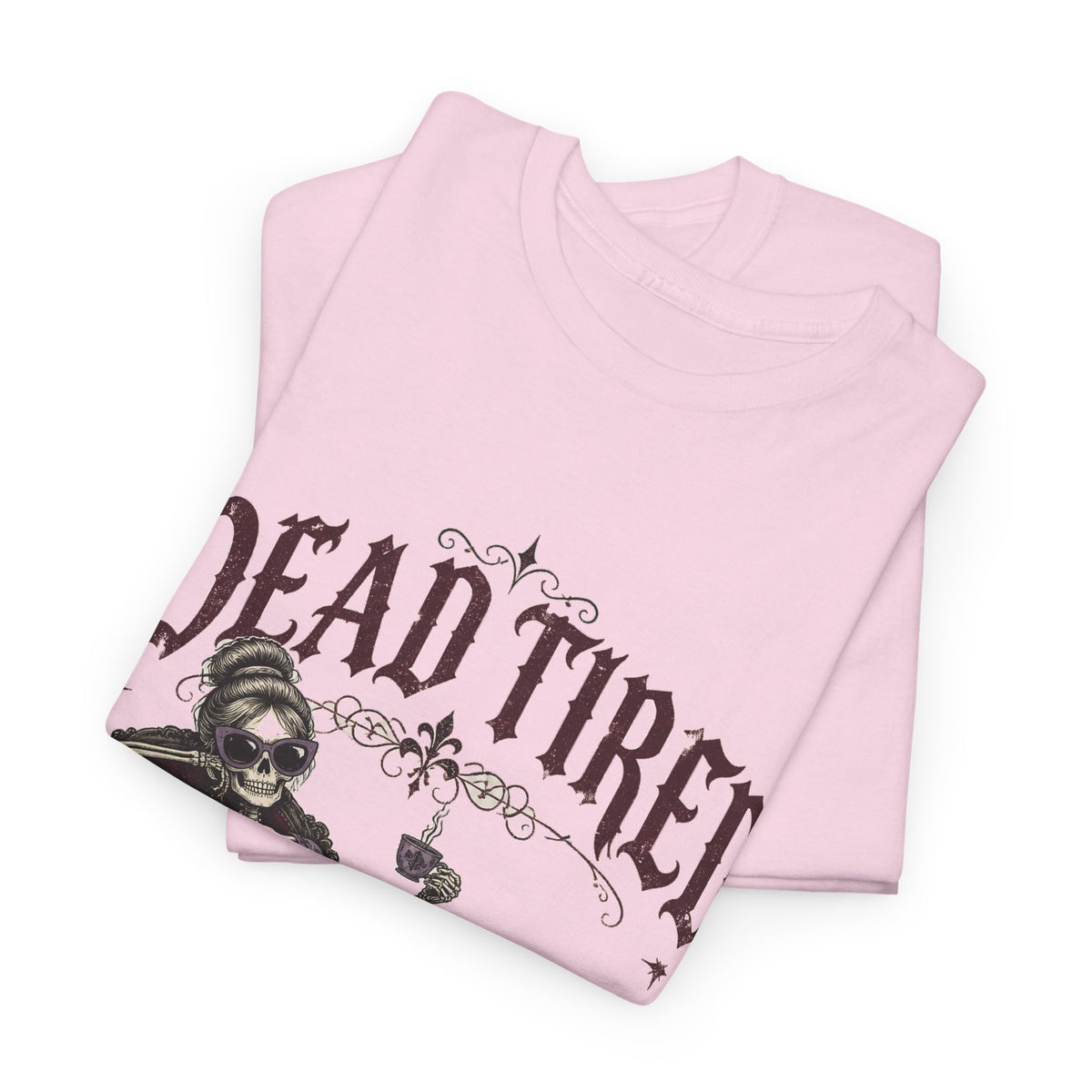 Dead Tired Skeleton T-Shirt Funny Gothic Fainting Couch