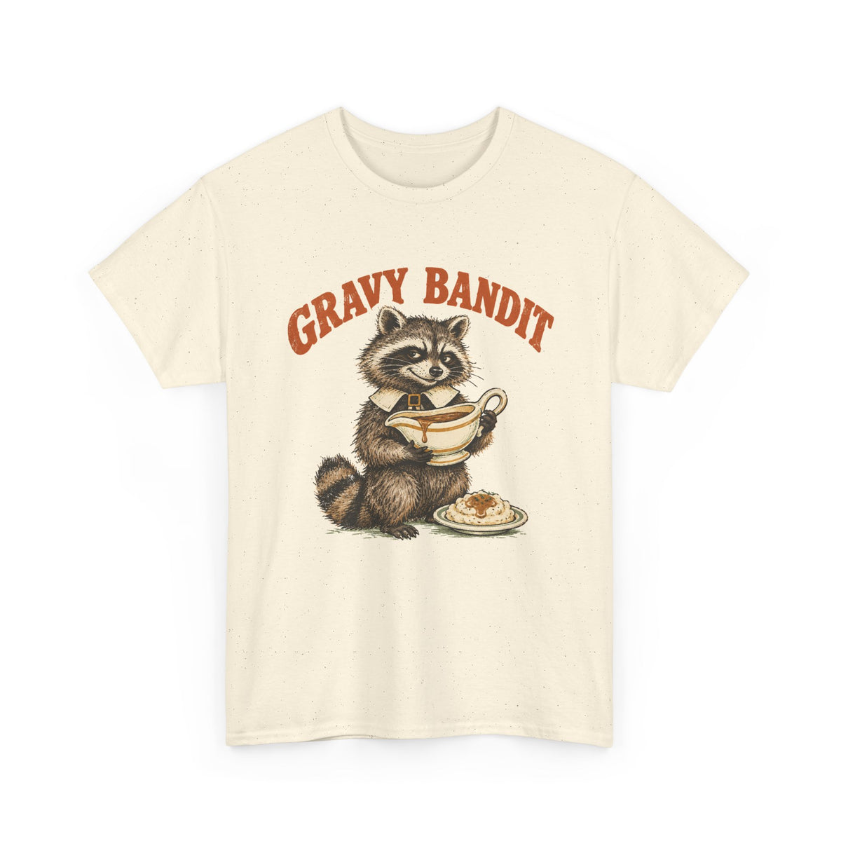 Gravy Bandit Raccoon T-Shirt Funny Thanksgiving Trash Panda