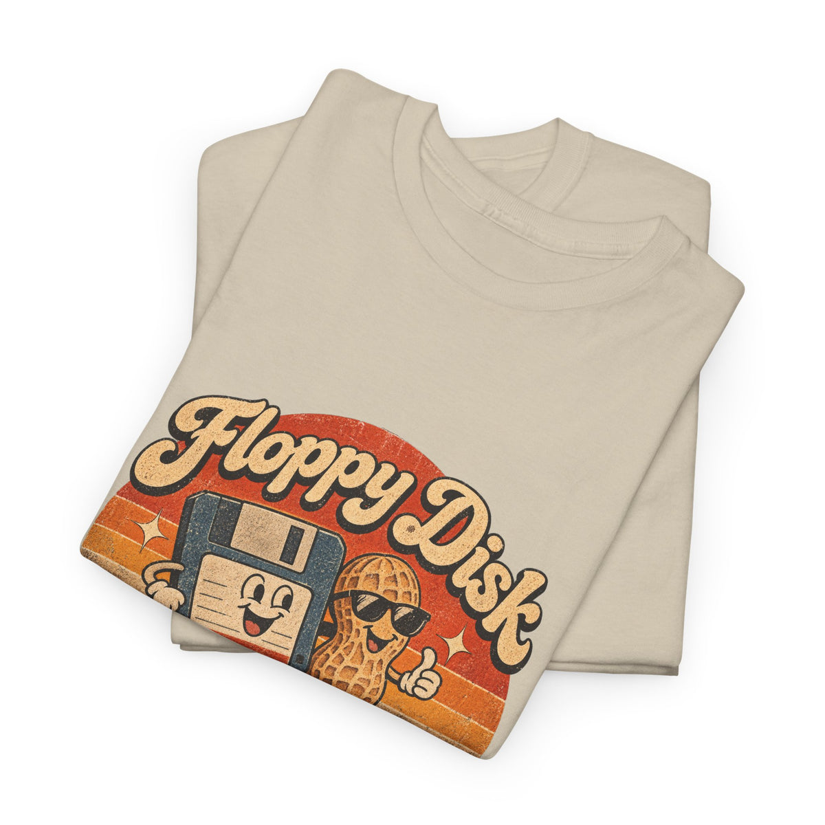 Floppy Disk Floppy Nuts T-Shirt Retro 80s Floppy Disk Peanut Funny Tee