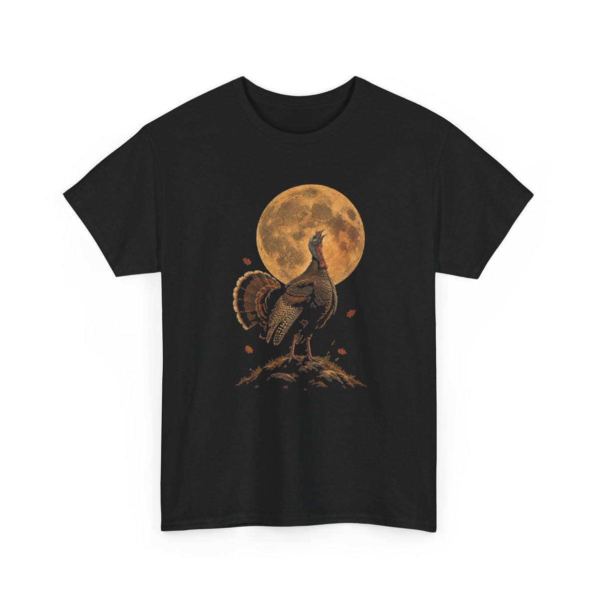 Howling Turkey Full Moon T-Shirt Funny Thanksgiving Halloween