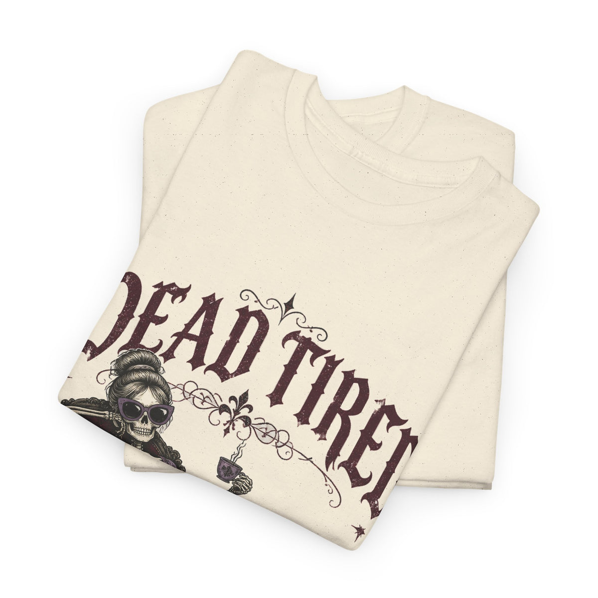 Dead Tired Skeleton T-Shirt Funny Gothic Fainting Couch