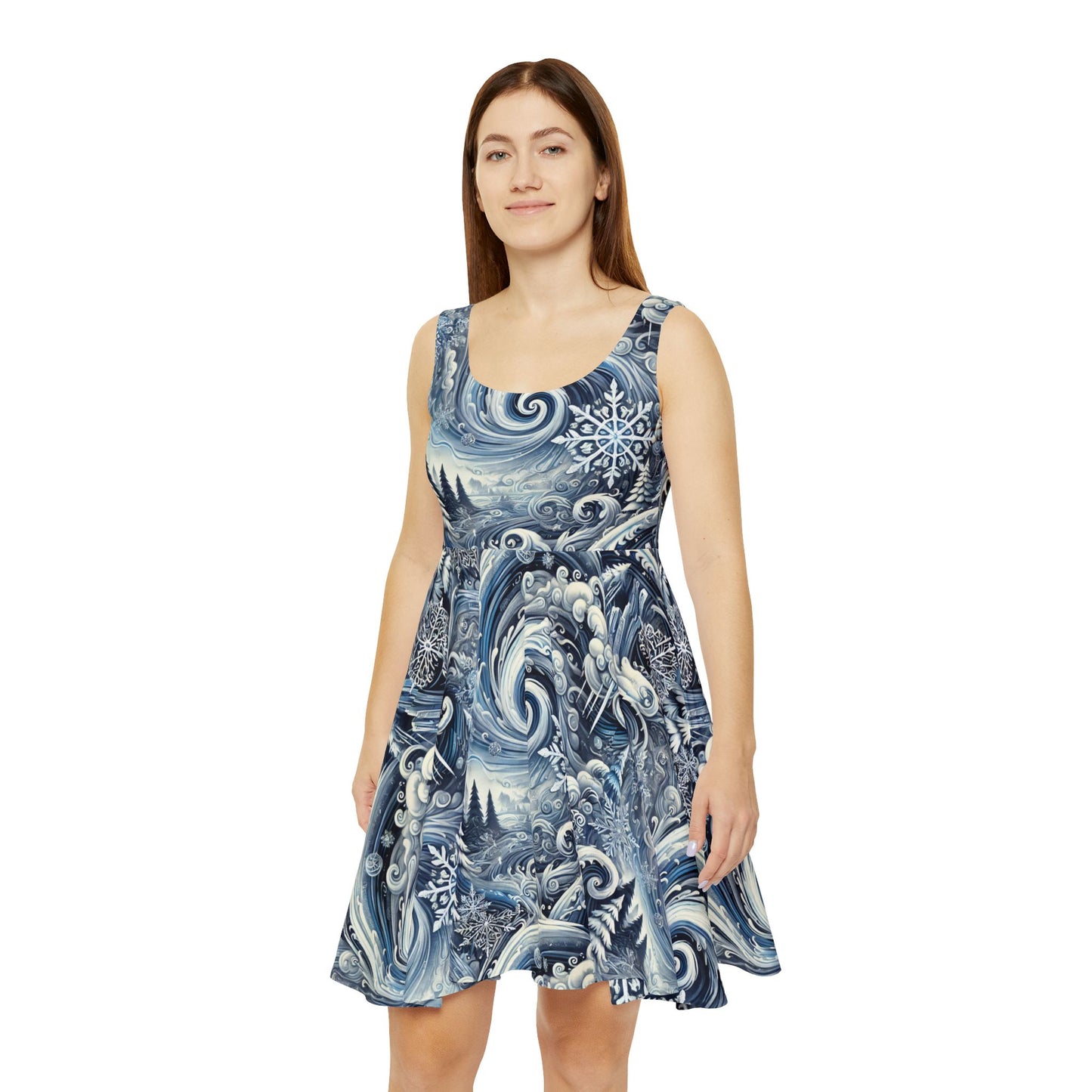 Skater Dress - Polar Vortex Print