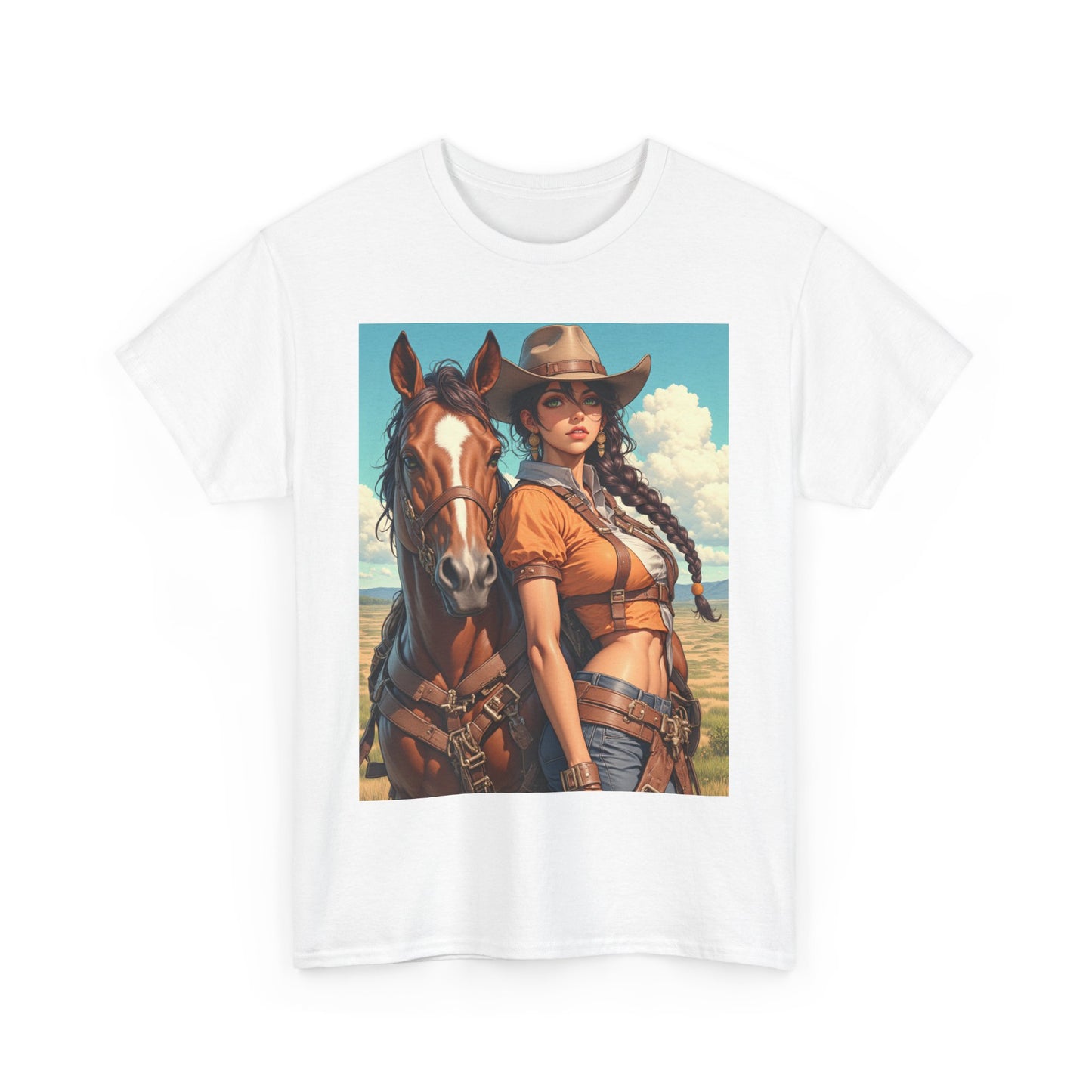 Cowgirl Unisex Heavy Cotton Tee