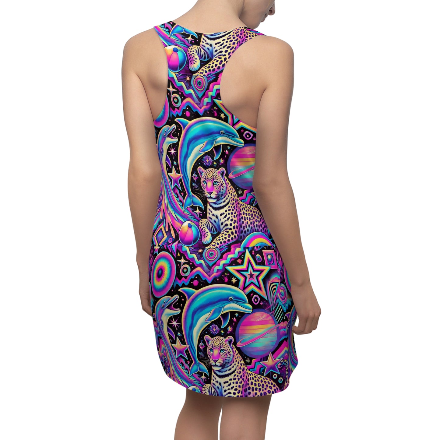 Women's Cut & Sew Racerback Dress (AOP)